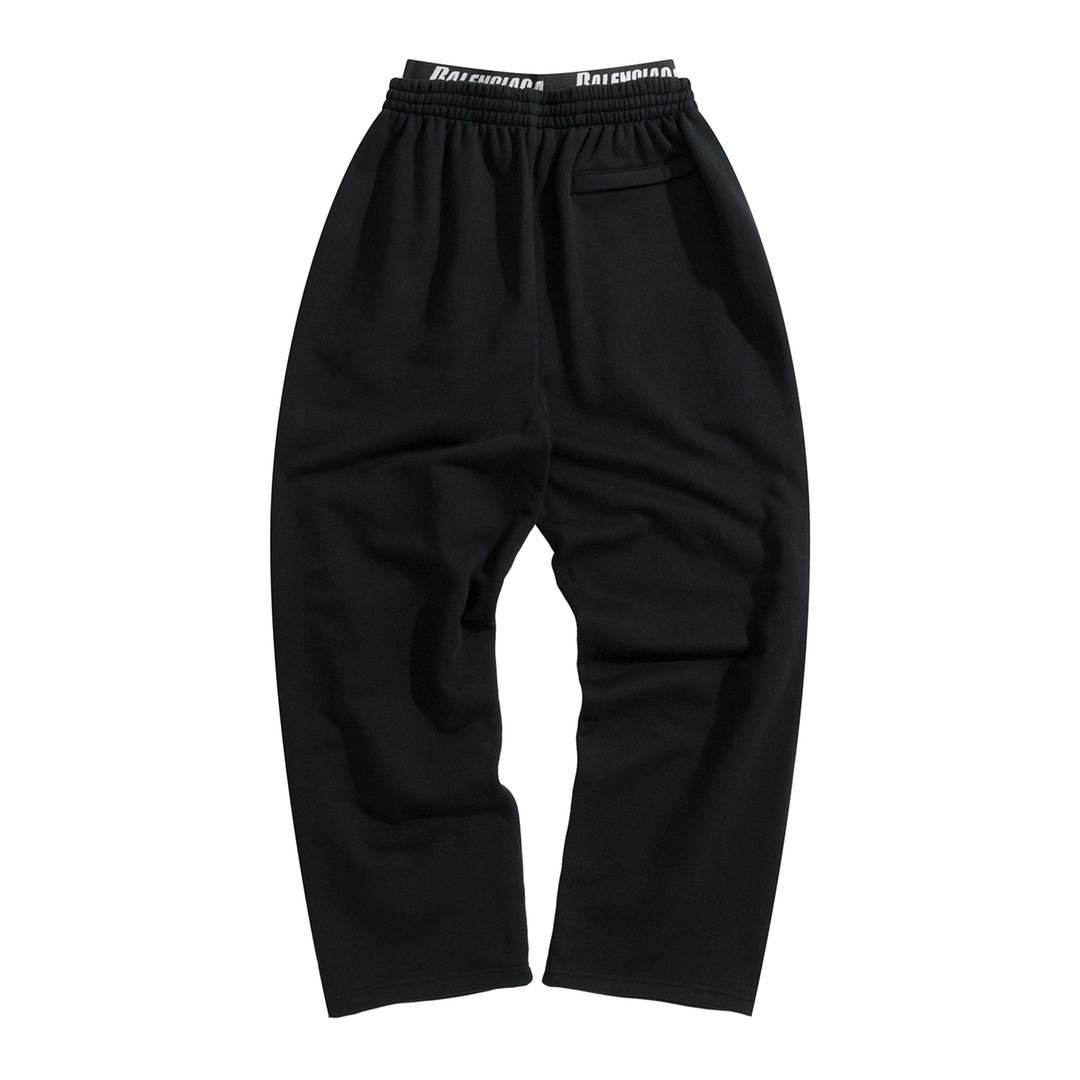 Balenciaga Double Waist Double Hook Embroidered Sweatpants #291423