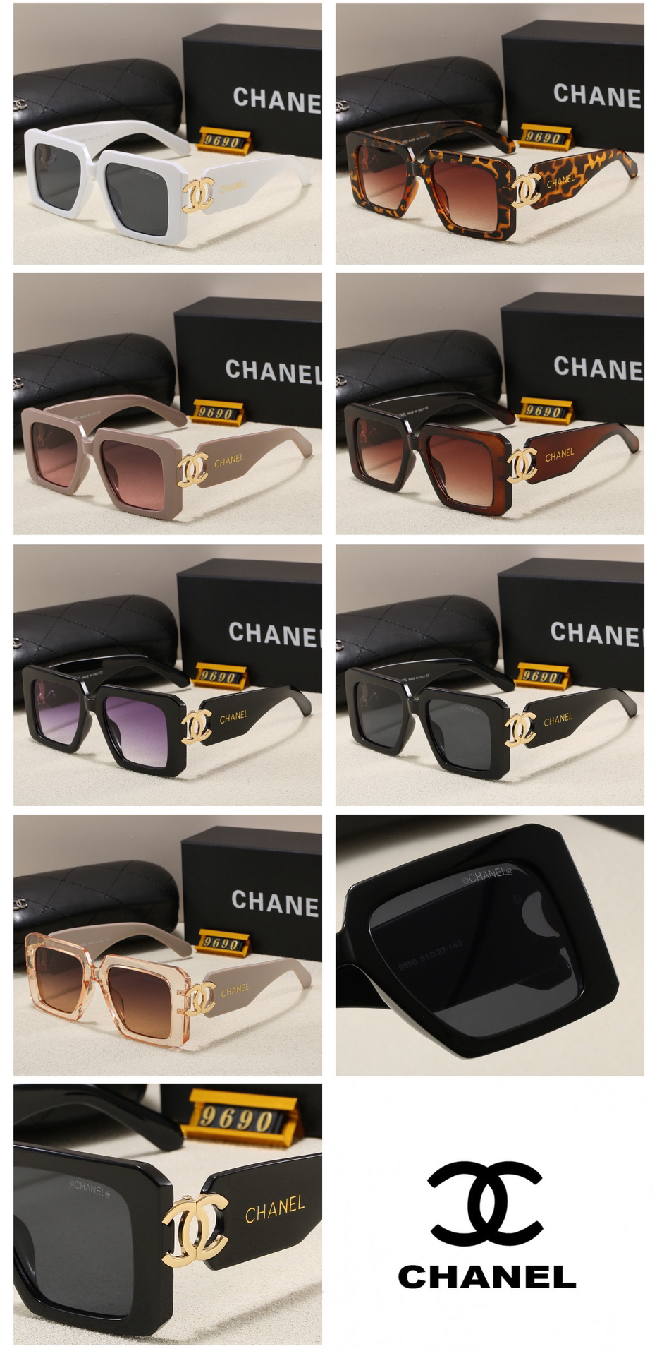 [TOP] CHANEL Sunglasses - 7 Colors - 711 Luxury
