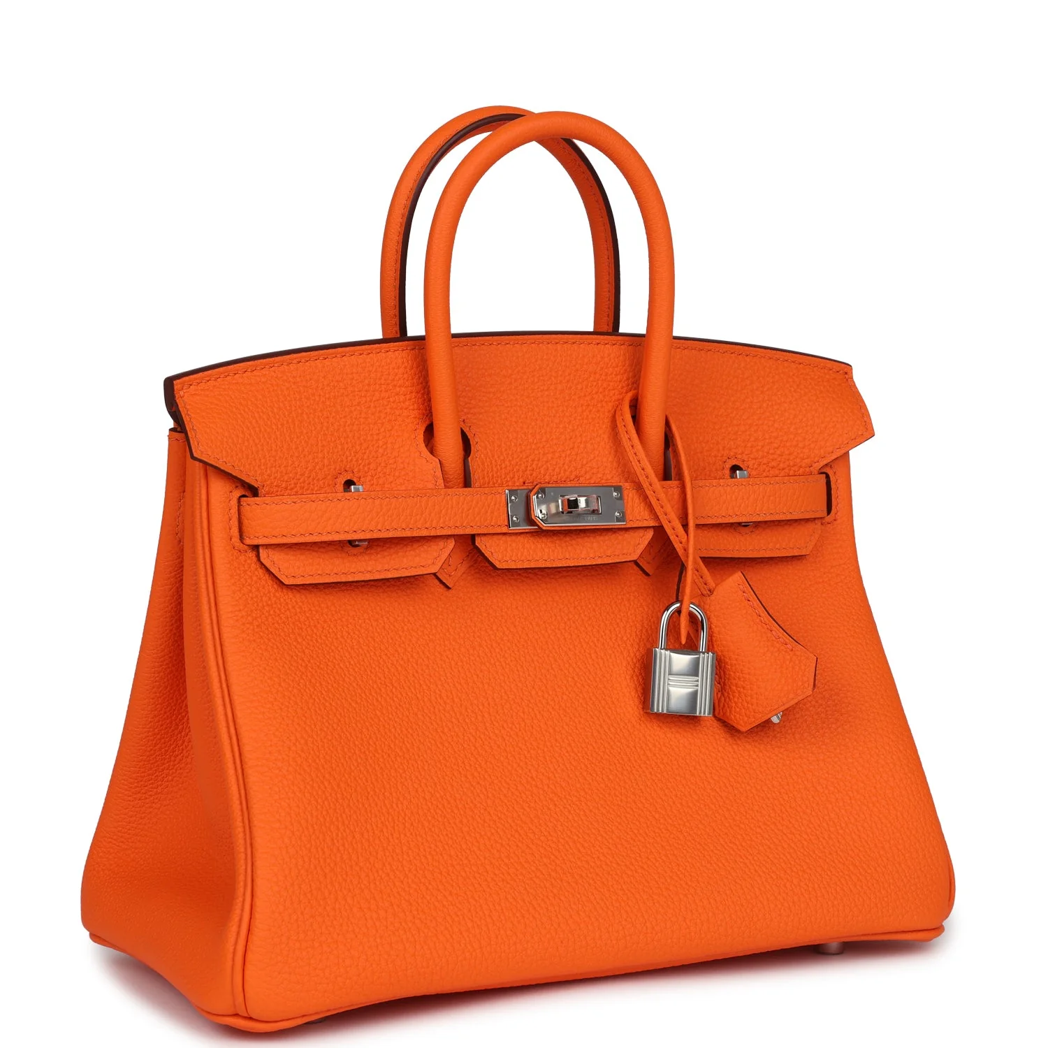 Hermes BirkinOrange Minium Togo Palladium Hardware