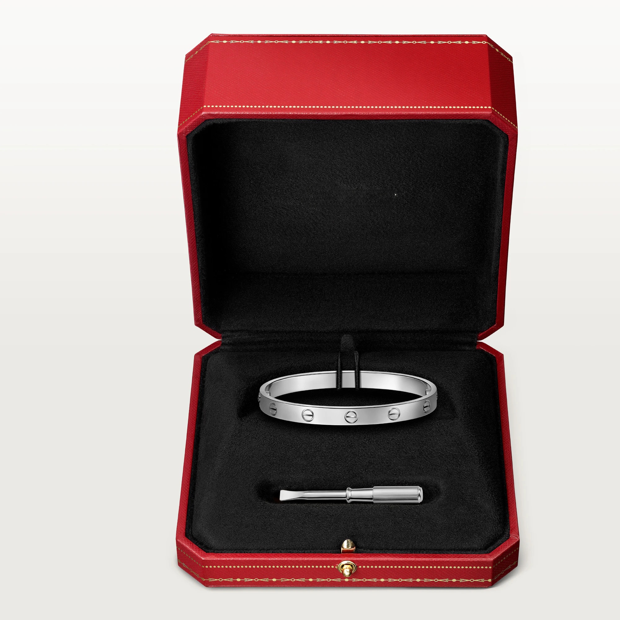 Carty Love Grand Union Bracelet, White Gold, Classic Model