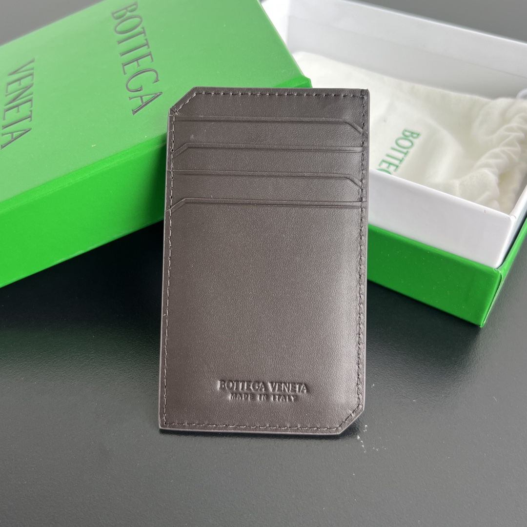 [TOP] Bottega Veneta BV Piccolo Slim Cardholder - Chocolate - 711 Luxury