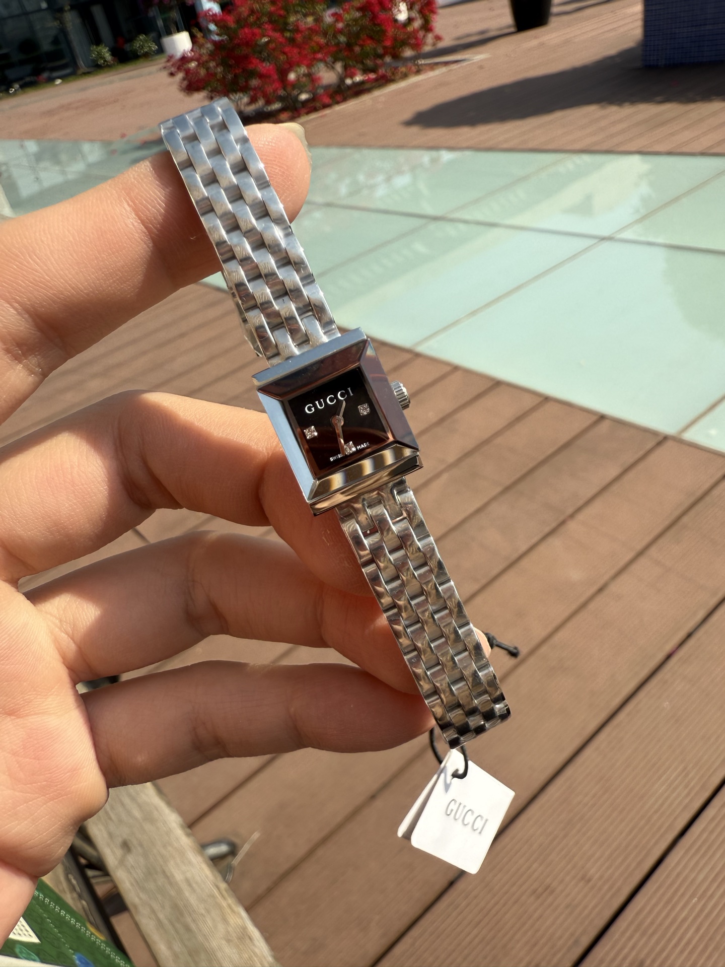 [TOP] GUCCI G-Frame Watch - Silver - 711 Luxury