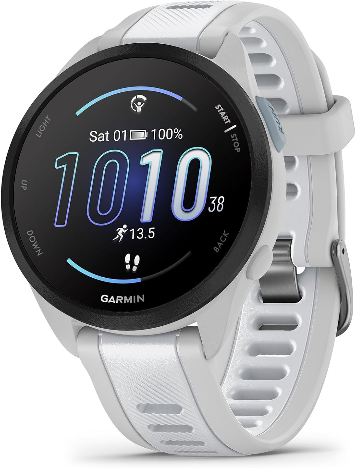 Garmin Forerunner 165, Running Smartwatch, Colorful AMOLED Display, Training Metrics and Recovery Insights, Black