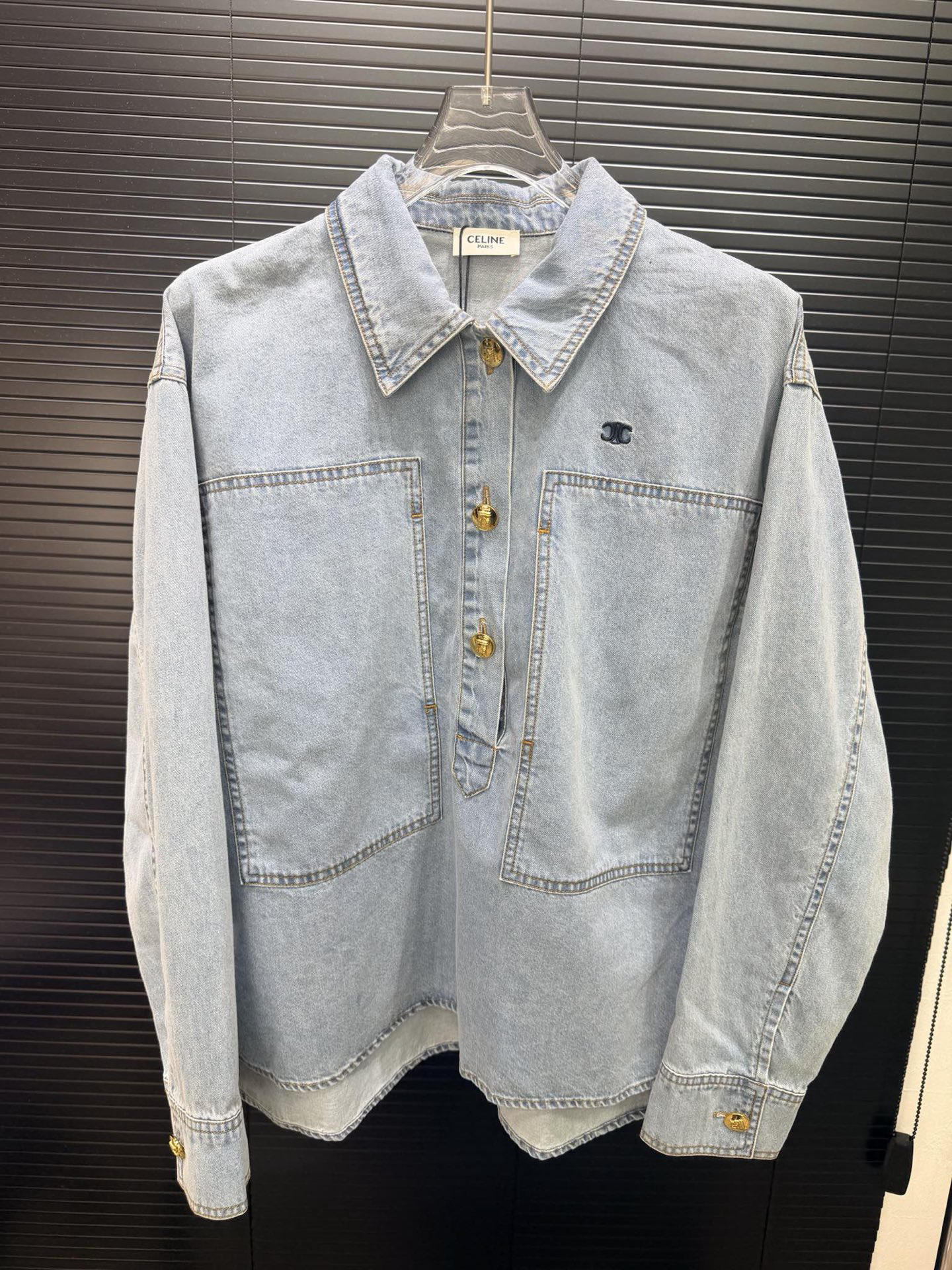 [TOP] CELINE Denim Shirt - Blue