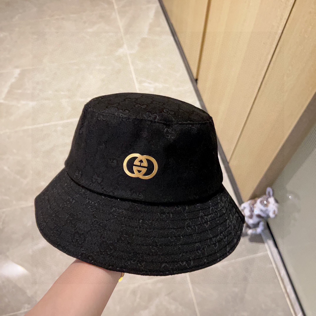 [TOP] GUCCI Bucket Hat with Logo - 2 Color