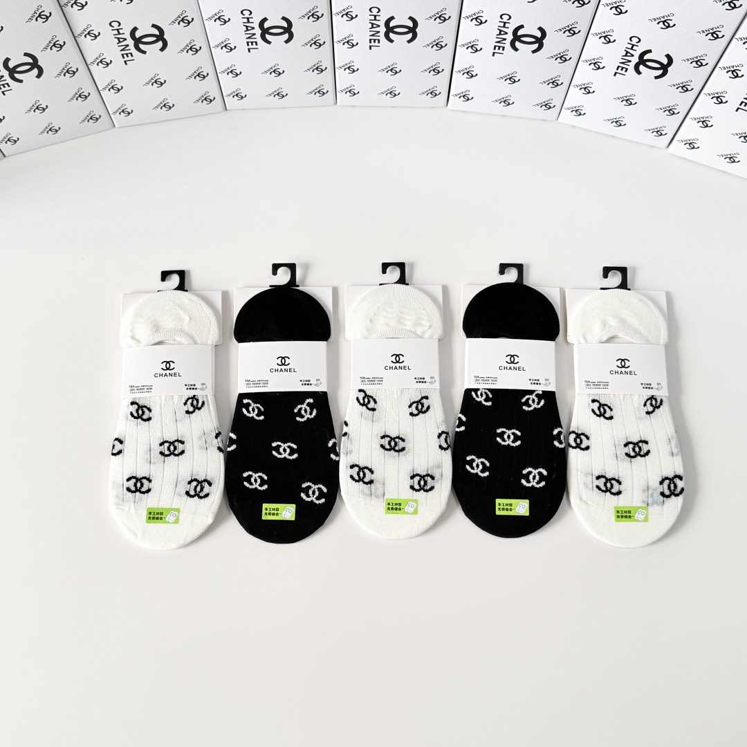 [TOP] CHANEL Socks - 5 Pieces as a Set - 711 Luxury