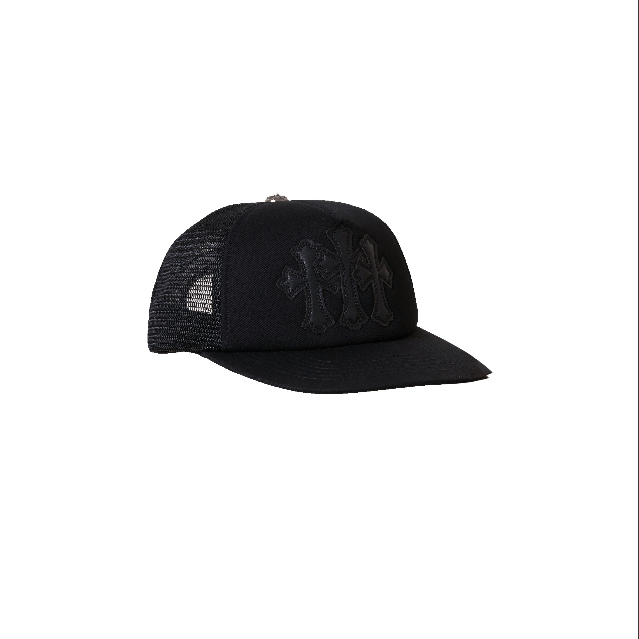 Chrome Hearts Hat Chrome Hearts Patchwork Leather Three-flowered Hat View 2 | Nigo Office