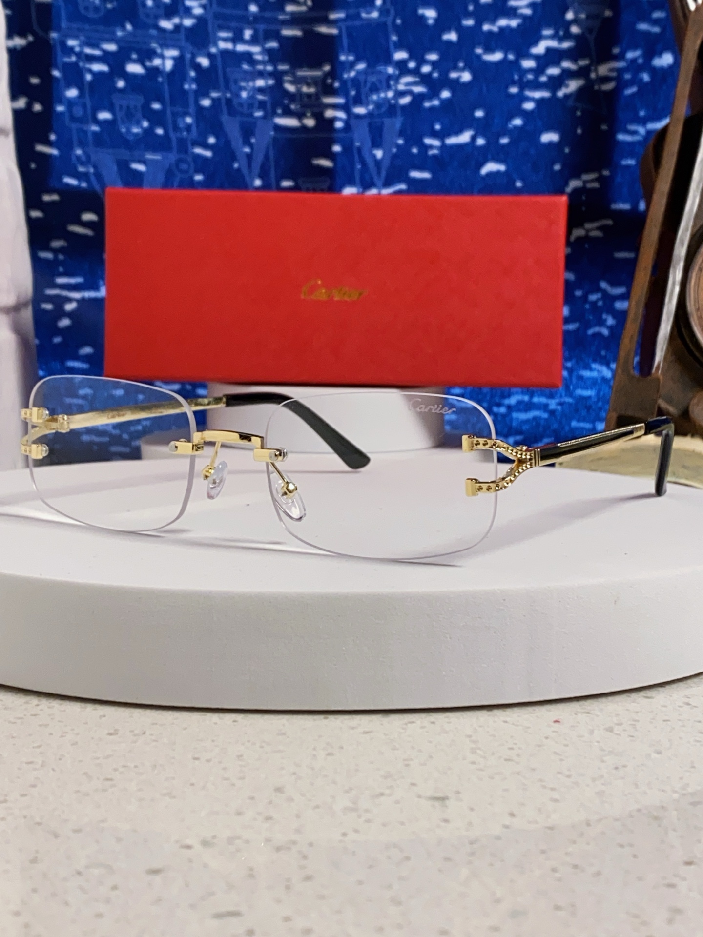 [TOP] Cartier Sunglasses - Gold - 711 Luxury