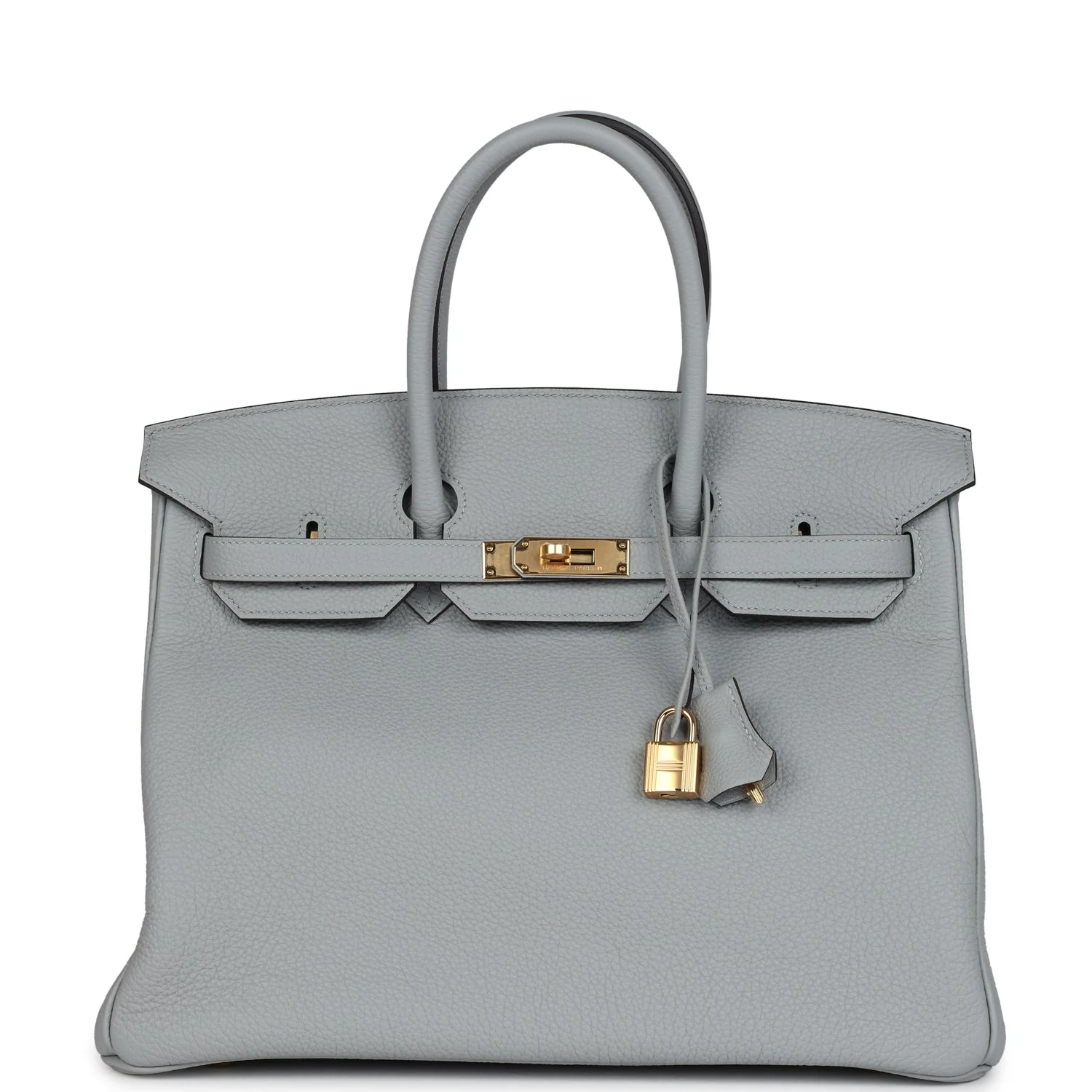 Hermes BirkinBleu Glacier Togo Gold Hardware