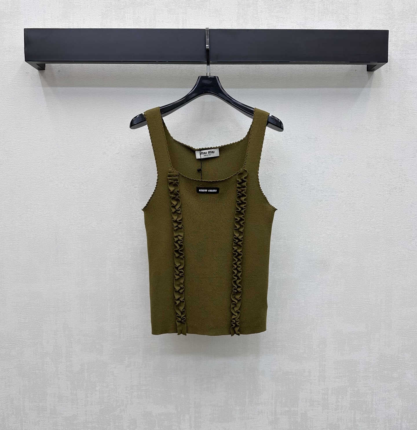 [TOP] Miu Miu Knit Vest - Green - 711 Luxury