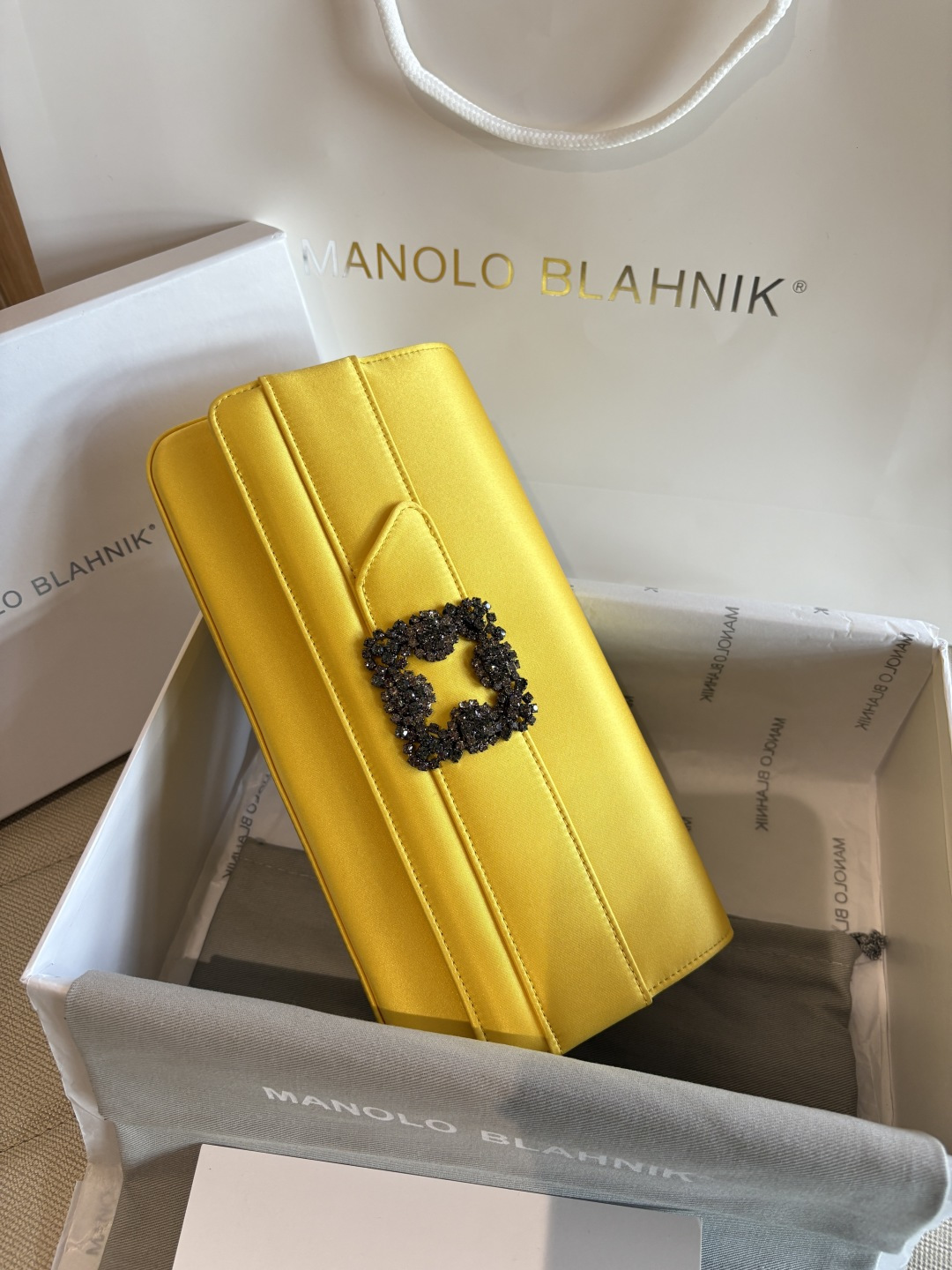 [TOP] MANOLO BLAHNIK Bag 12*24*3cm - Yellow - 711 Luxury