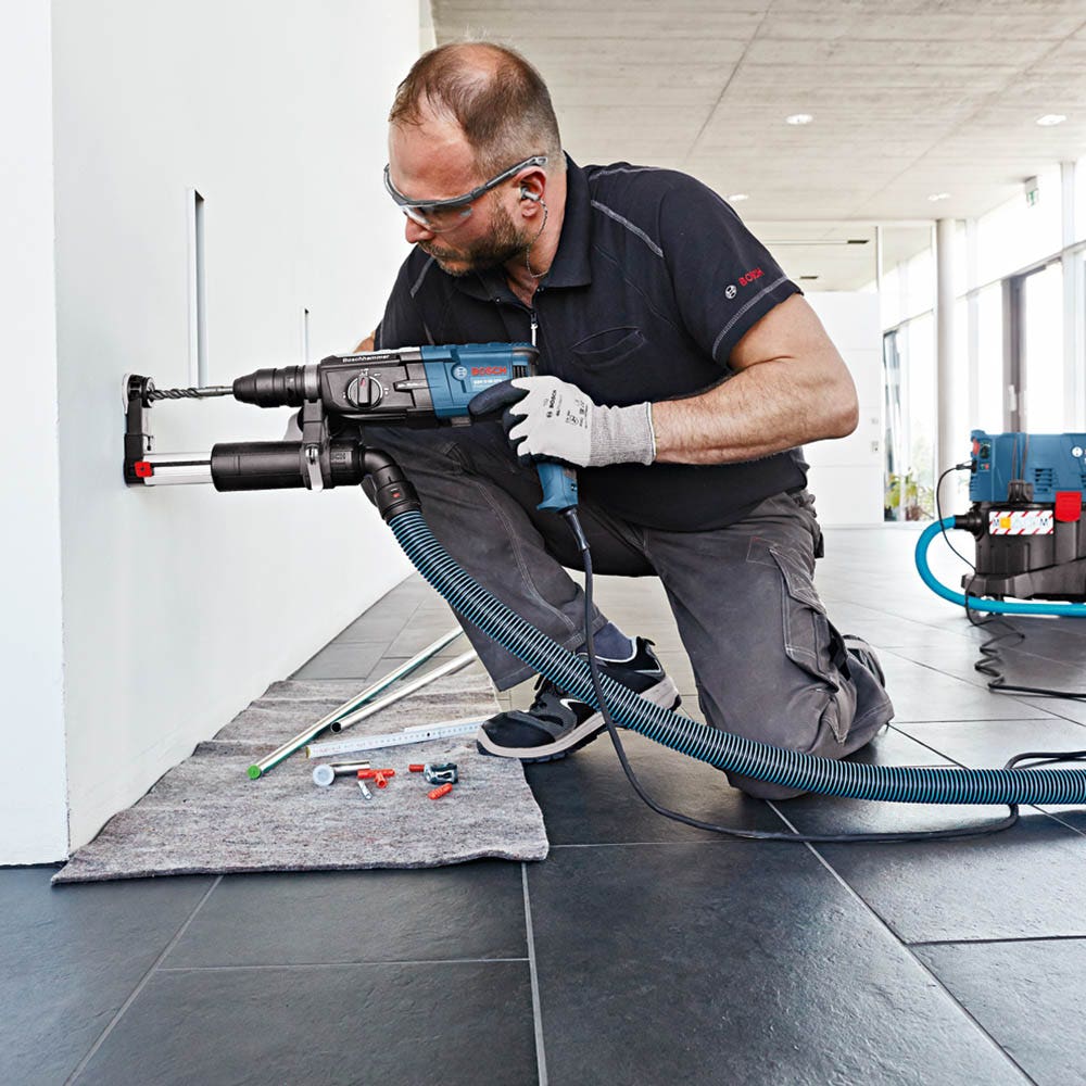 BOSCH Dust Extraction Rotary Hammer Attachment suits SDS-Plus Hammers