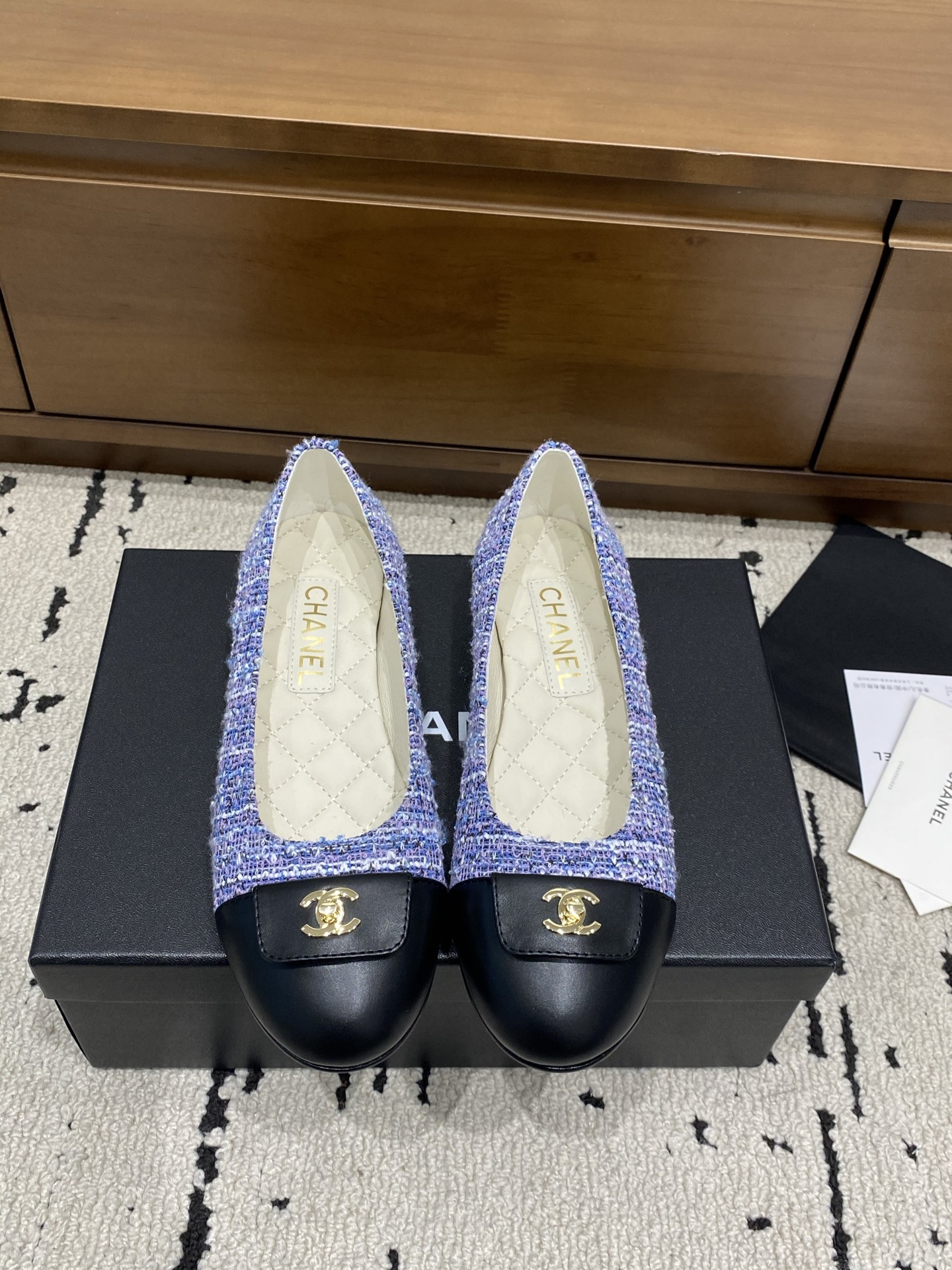 [TOP] CHANEL Mary Jane Ballet Flats - Black - 711 Luxury