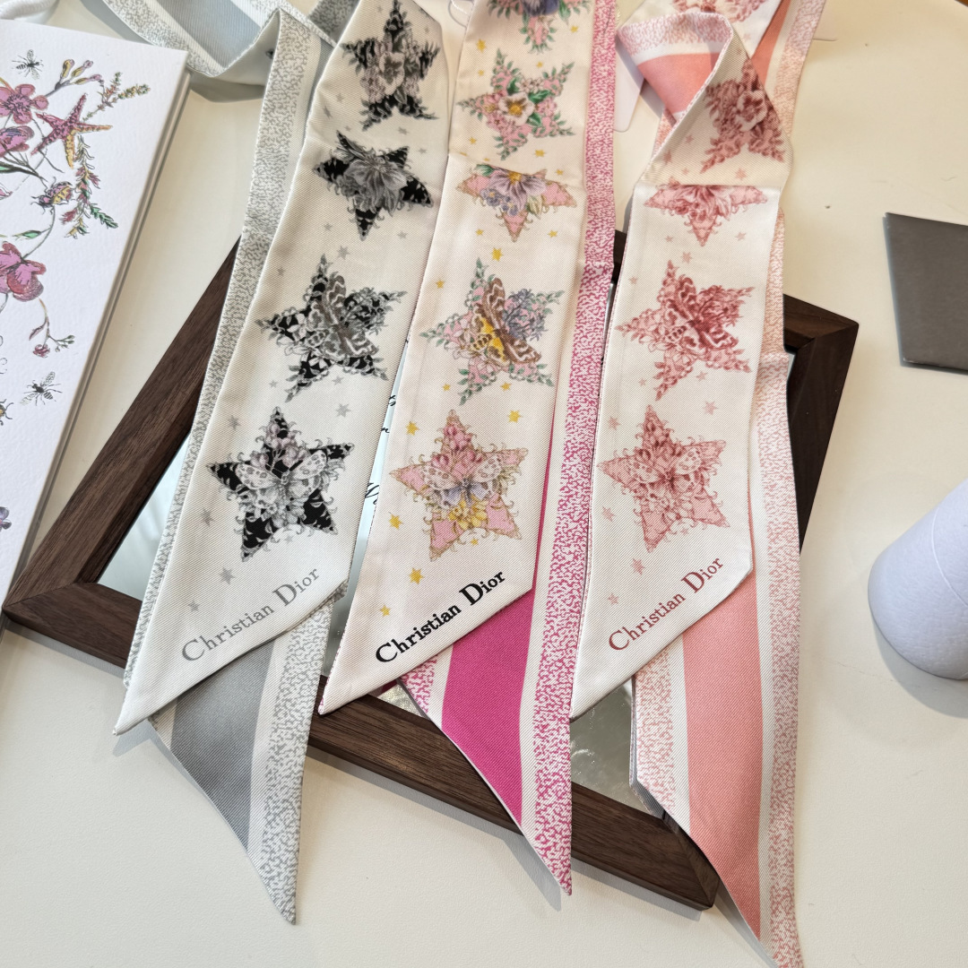[TOP] Christian Dior Ribbon Scarf 6✖️100cm - 3 Colors