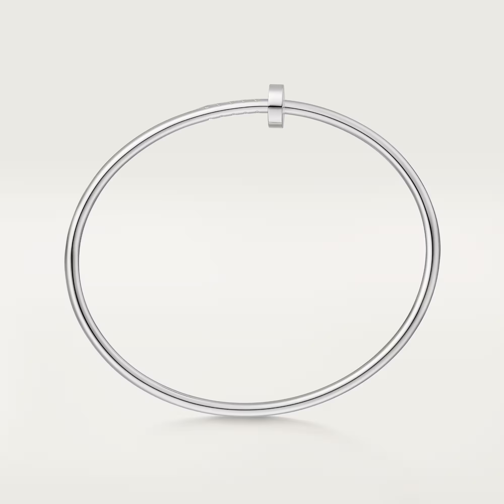 Carty Nails Solo Trace Bracelet, White gold ,Small Model