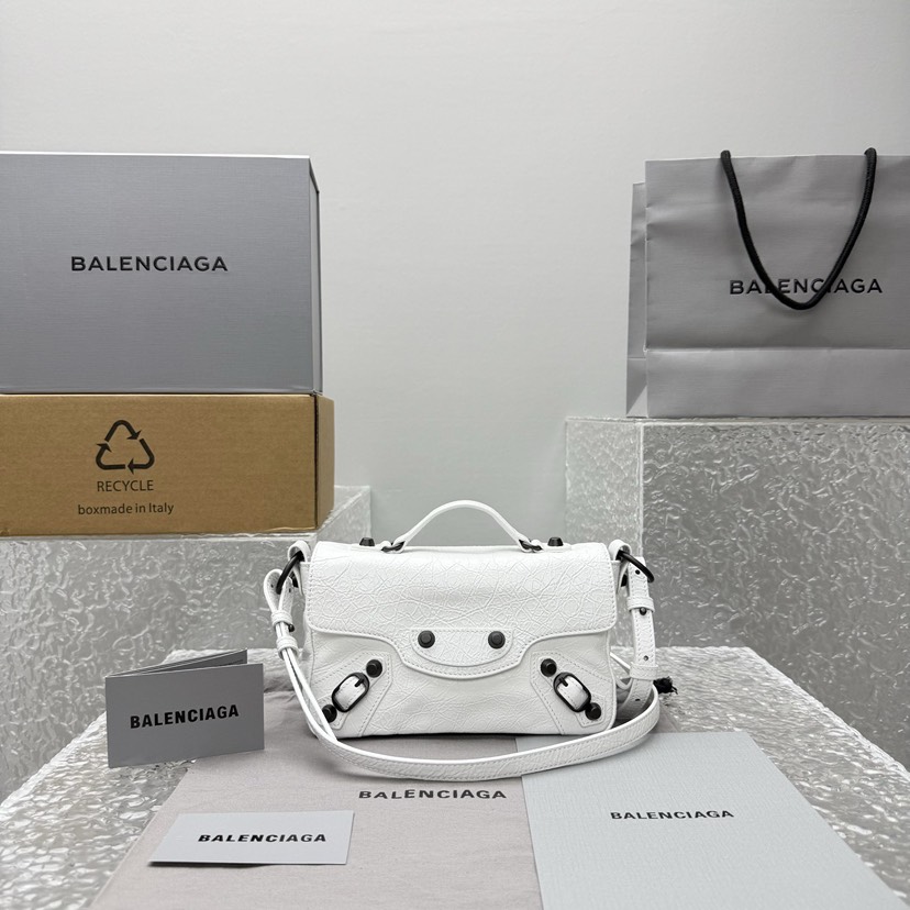 [TOP] BALENCIAGA Le City Bag Nano 19.5x12x7cm - White