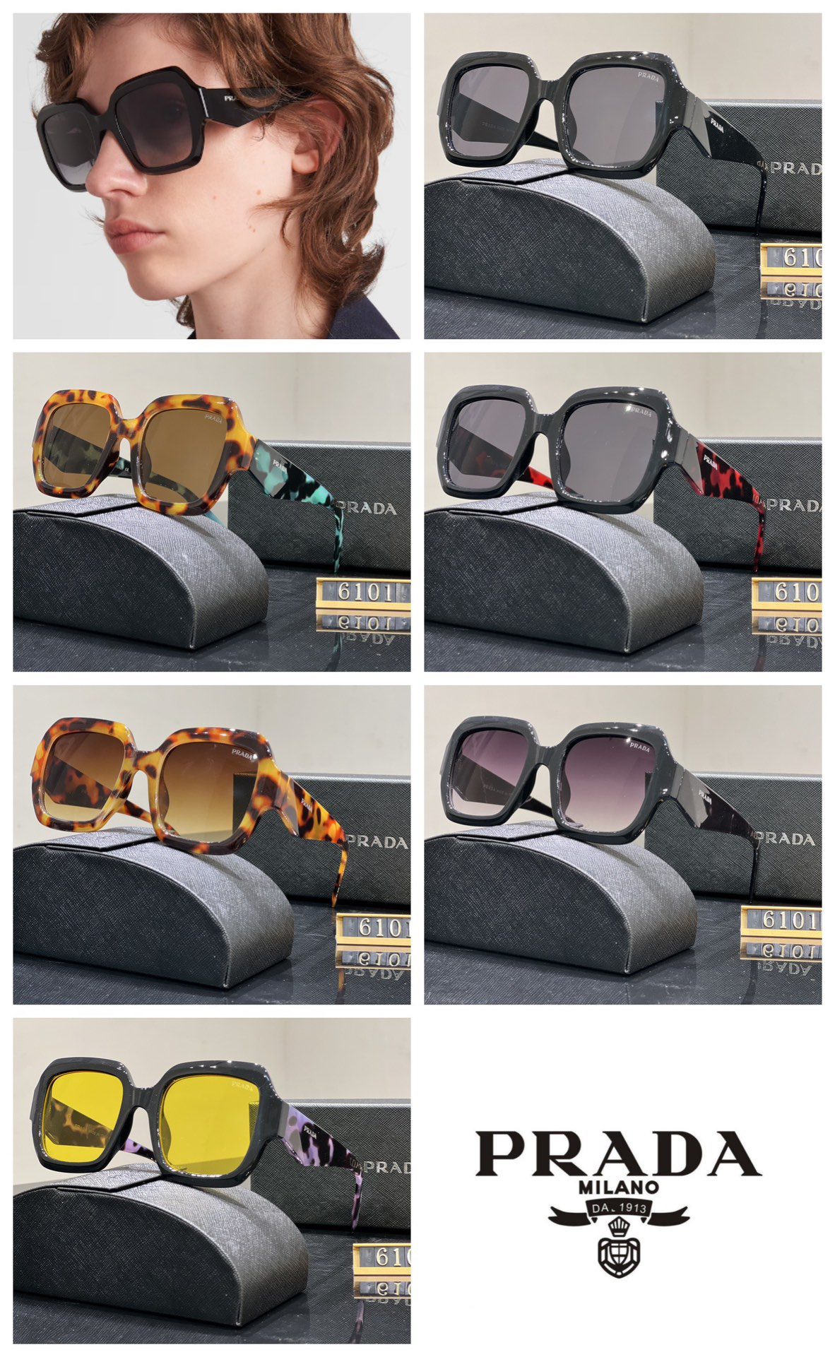 [TOP] PRADA Sunglasses - 6 Colors - 711 Luxury