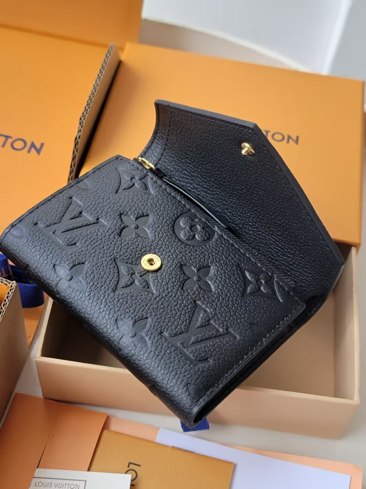 [TOP] Louis Vuitton LV Wallet 12X9.5x1.5cm - Black - 711 Luxury