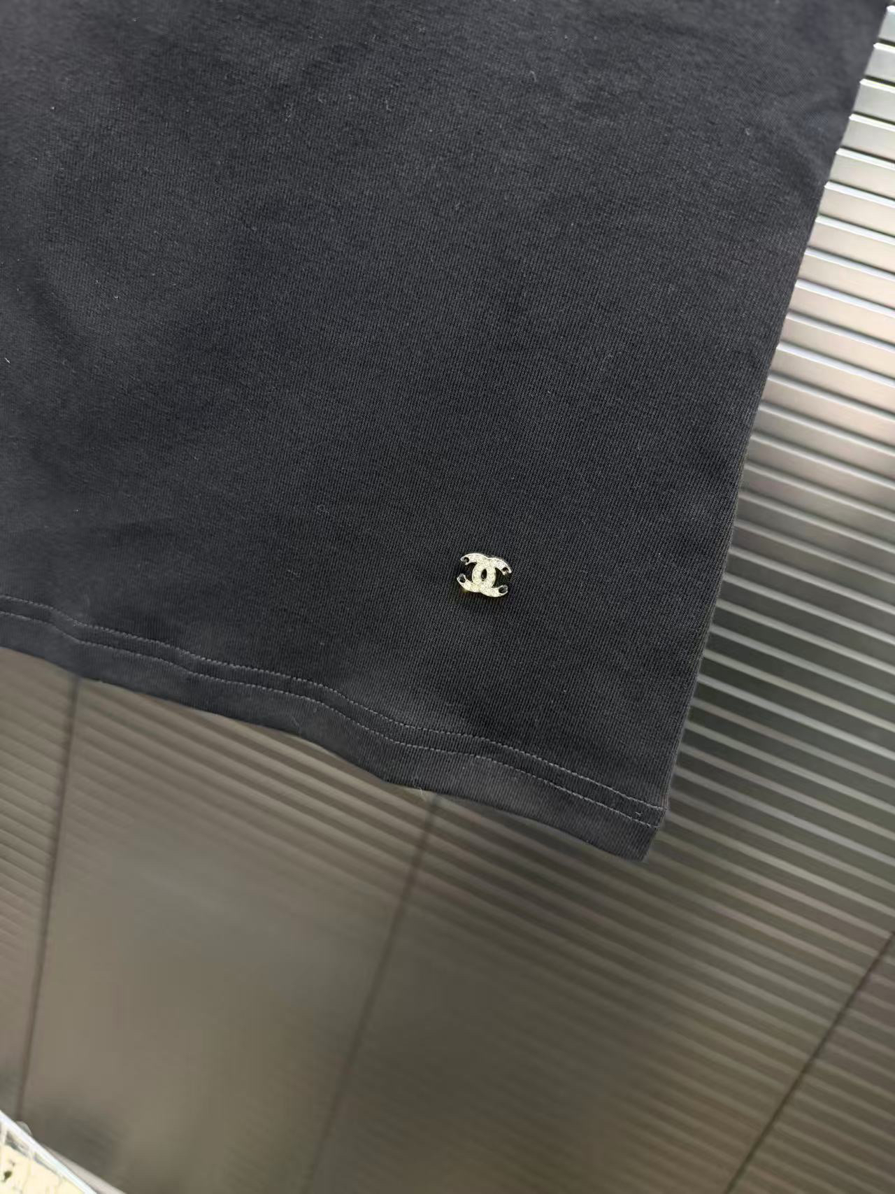 [TOP] CHANEL Short-sleeved Top - Black