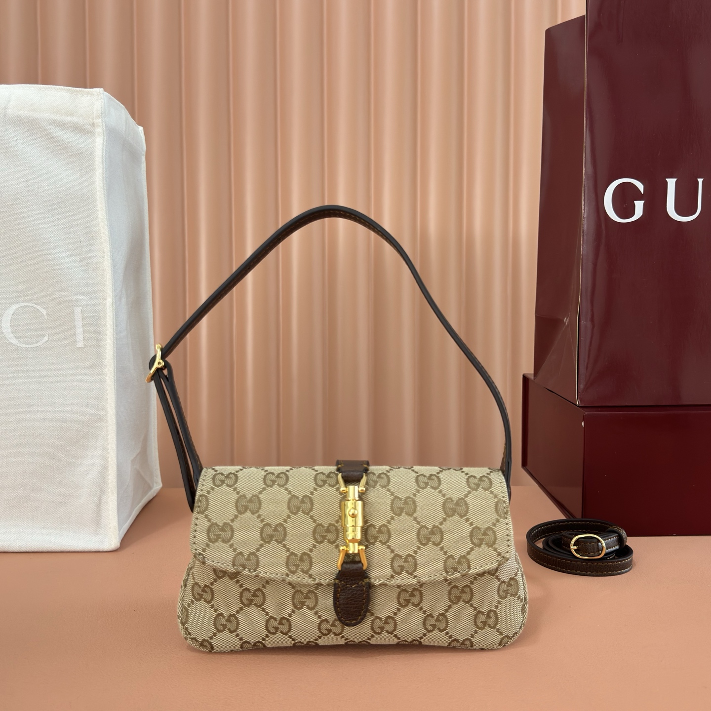 [TOP] GUCCI Jaie 1961 Bag 21.5x11.5x2cm - Brown - 711 Luxury