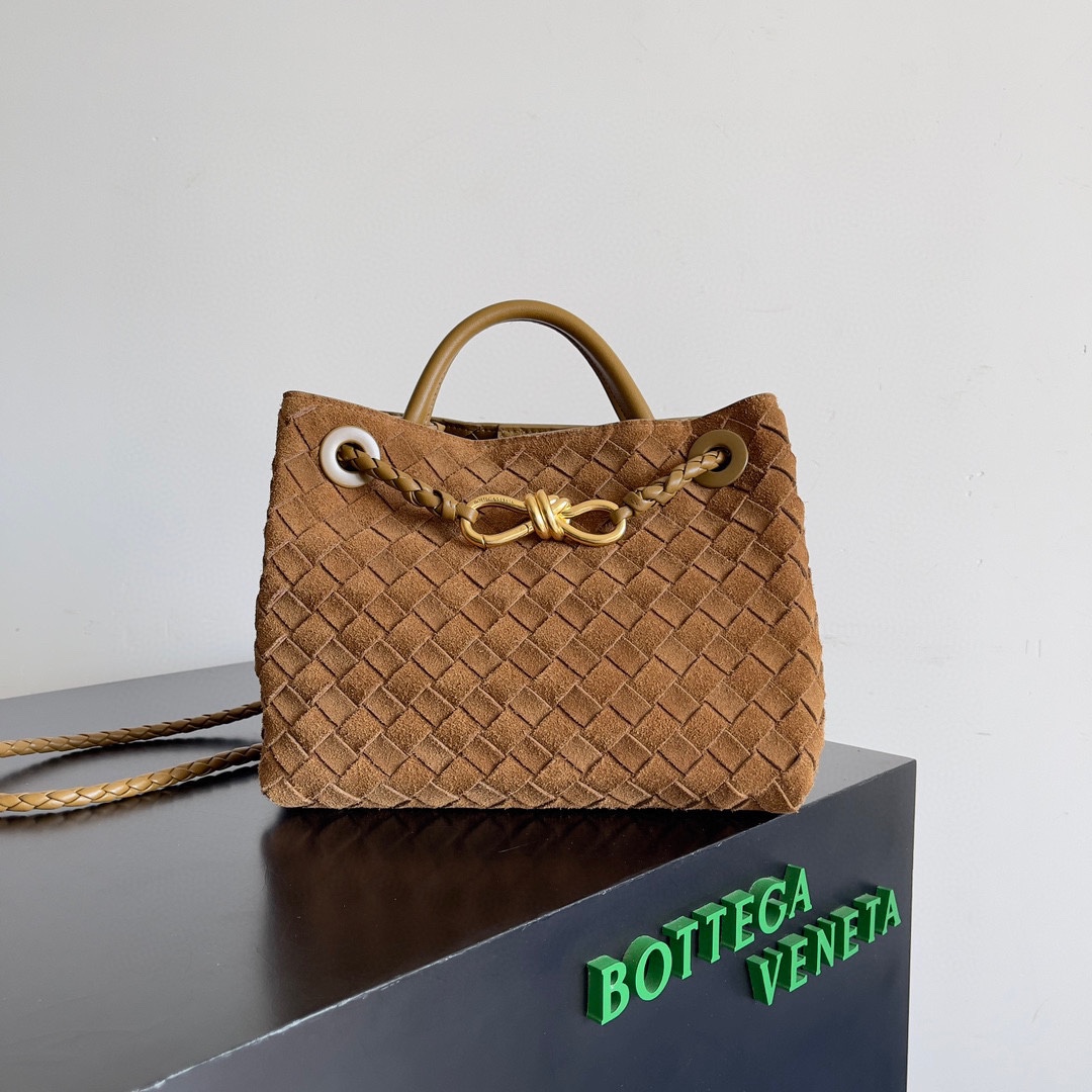 [TOP] Bottega Veneta BV Andiamo Bag Lambskin 25x22x10.5cm - Brown - 711 Luxury