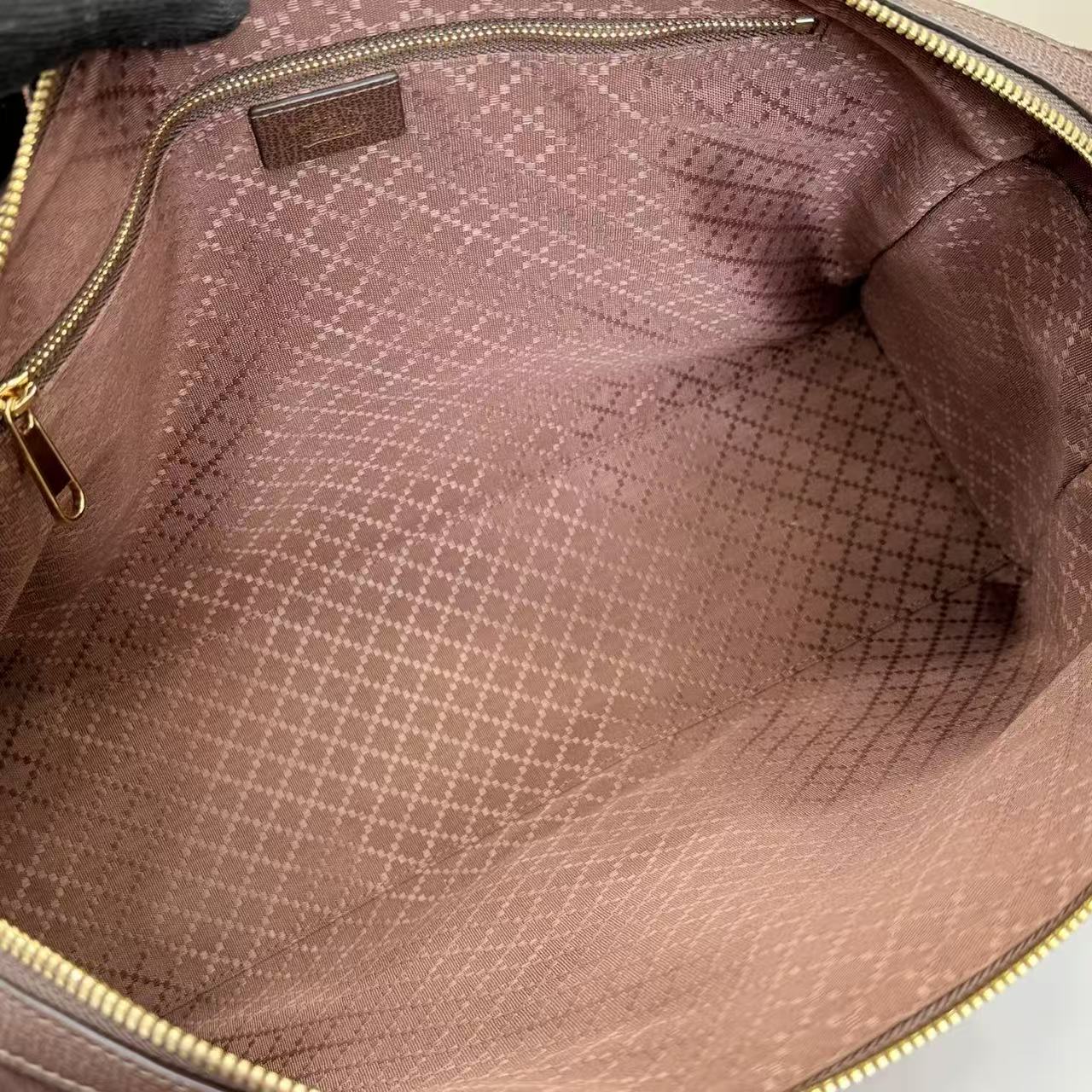 [TOP] GUCCI Borsetto Boston Bag 38.5x22.5x13cm - Brown - 711 Luxury