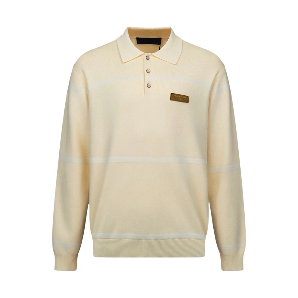 Louis Vuitton Clothing Louis Vuitton Knitted Long Sleeve Polo #396287 | Nigo Office