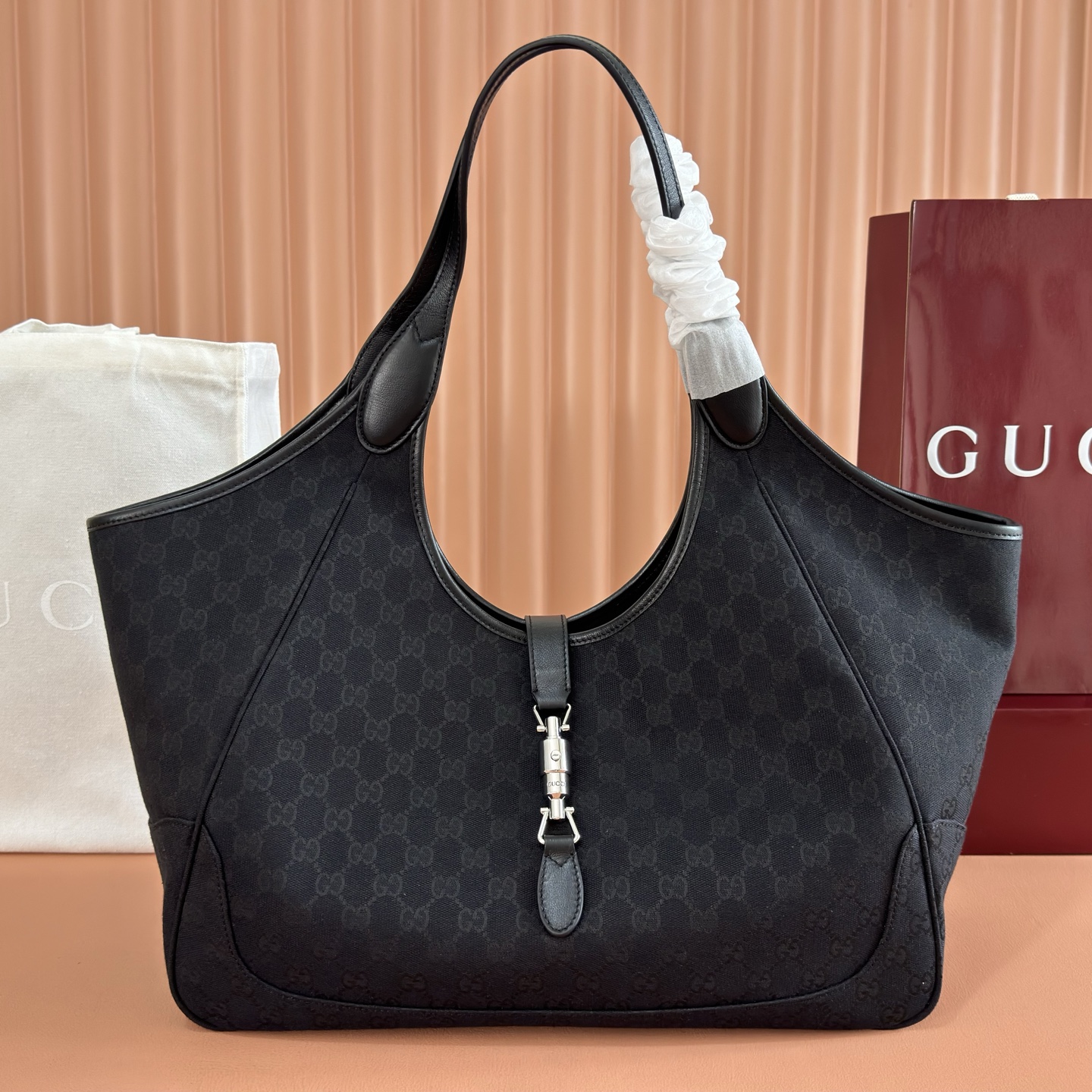 [TOP] GUCCI Tote Bag 40x26.5x18cm - Black