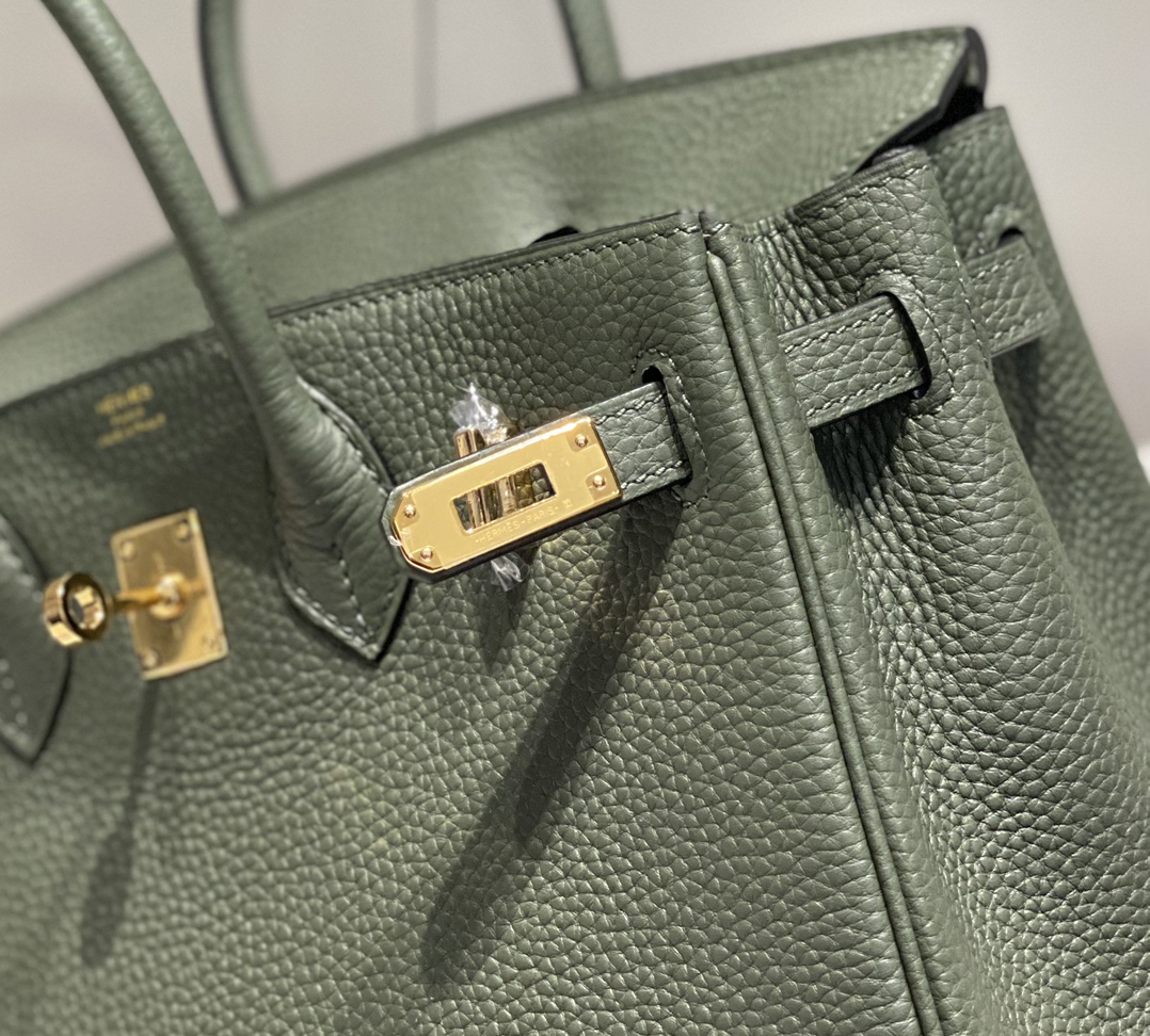 [TOP] HERMES Birkin Togo Leather 25cm - Vert Amande & GHW