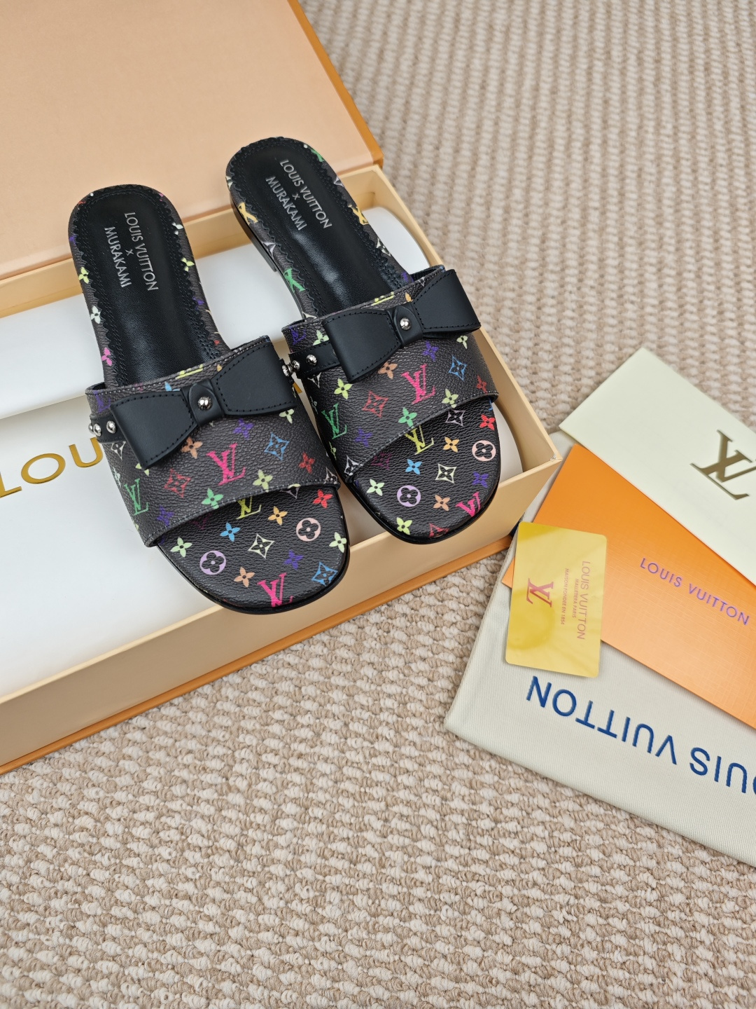 [TOP] Louis Vuitton LV LV X TM 6AM Slippers - Black - 711 Luxury