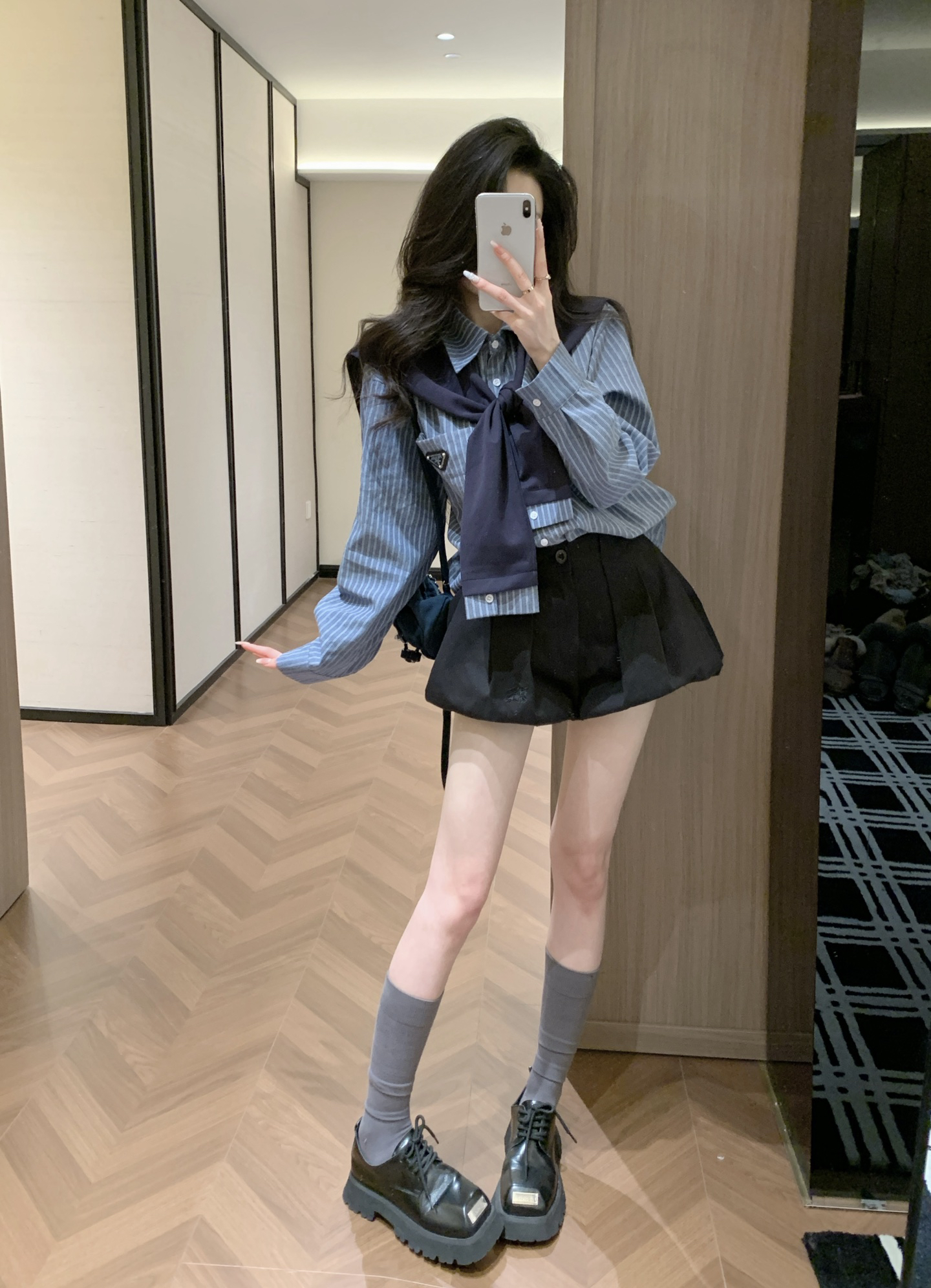 [TOP] PRADA Shirt + Dress Suit - Blue