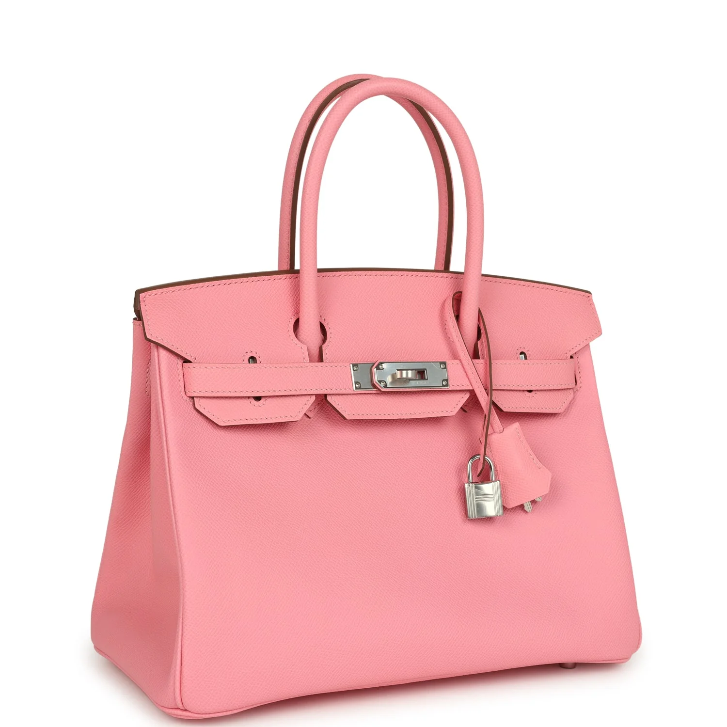 Hermes BirkinRose Confetti Epsom Palladium Hardware