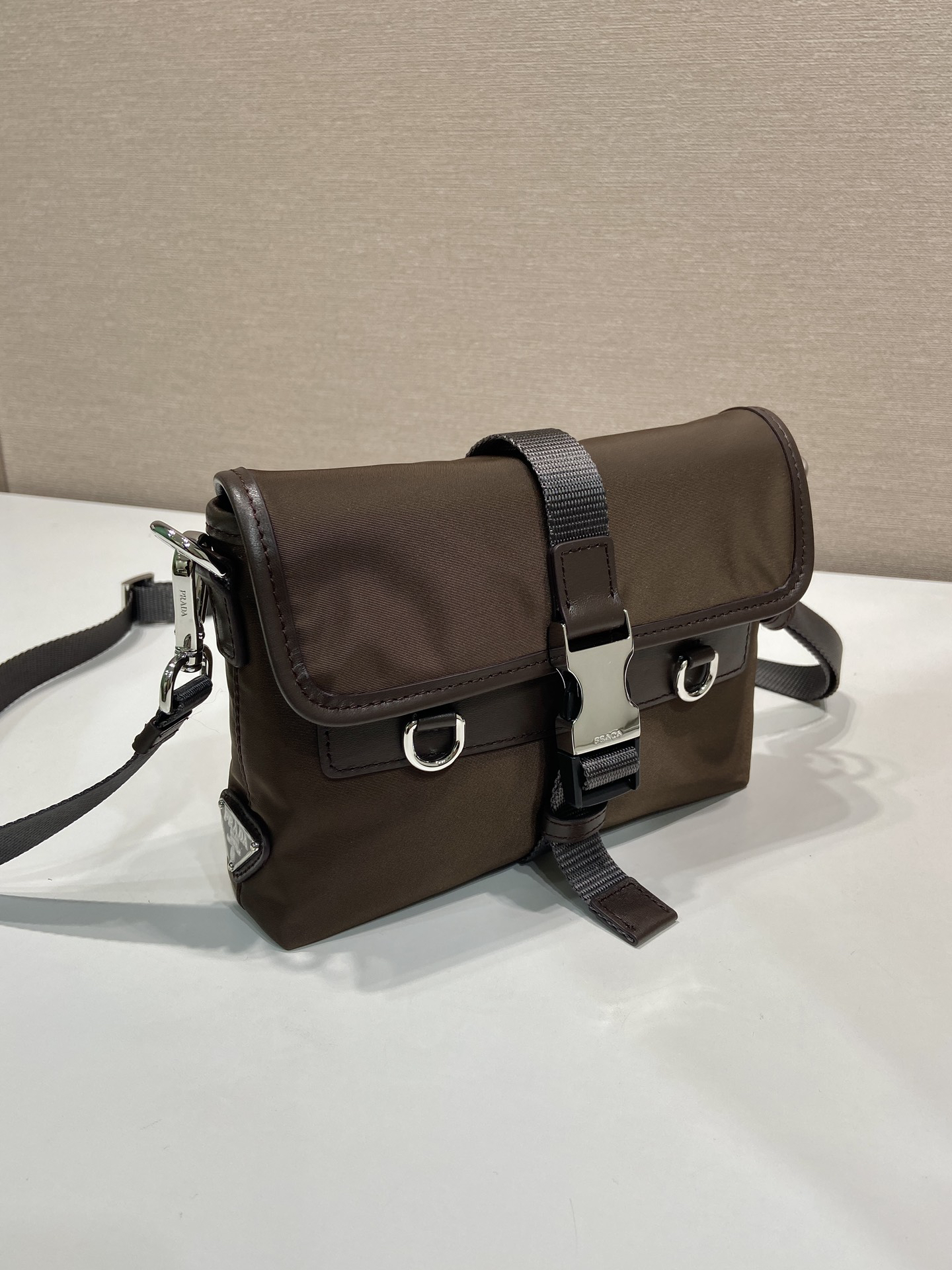 [TOP] PRADA  Bag Re-Nylon 19x13x5.5cm - Brown - 711 Luxury
