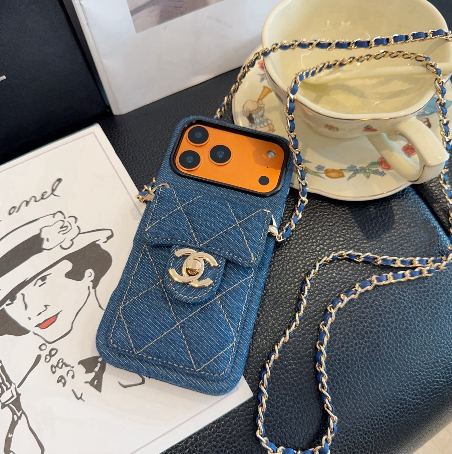 [TOP] CHANEL Iphone Phone Case - Blue - 711 Luxury