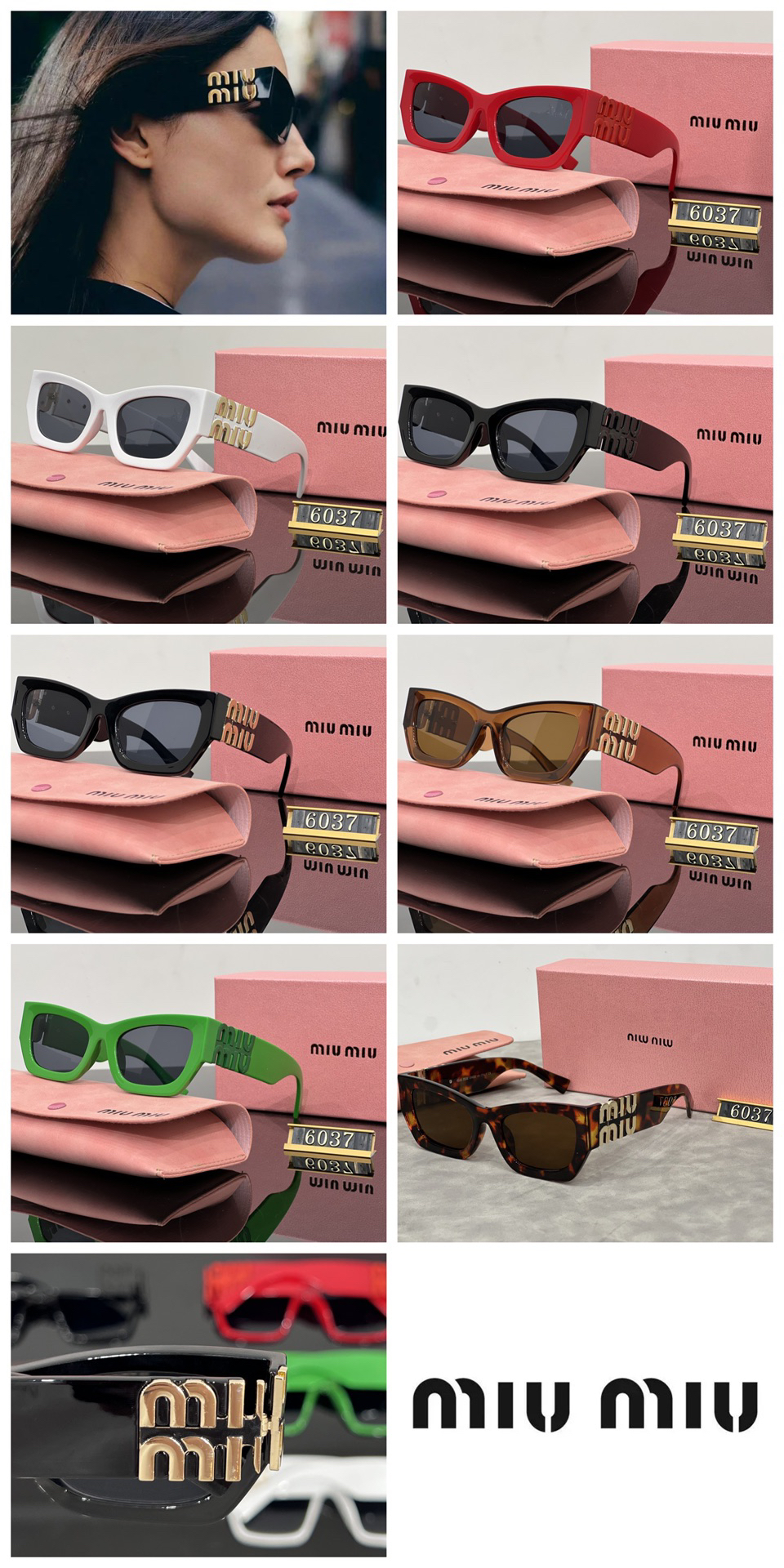 [TOP] Miu Miu Sunglasses - 6 Colors - 711 Luxury