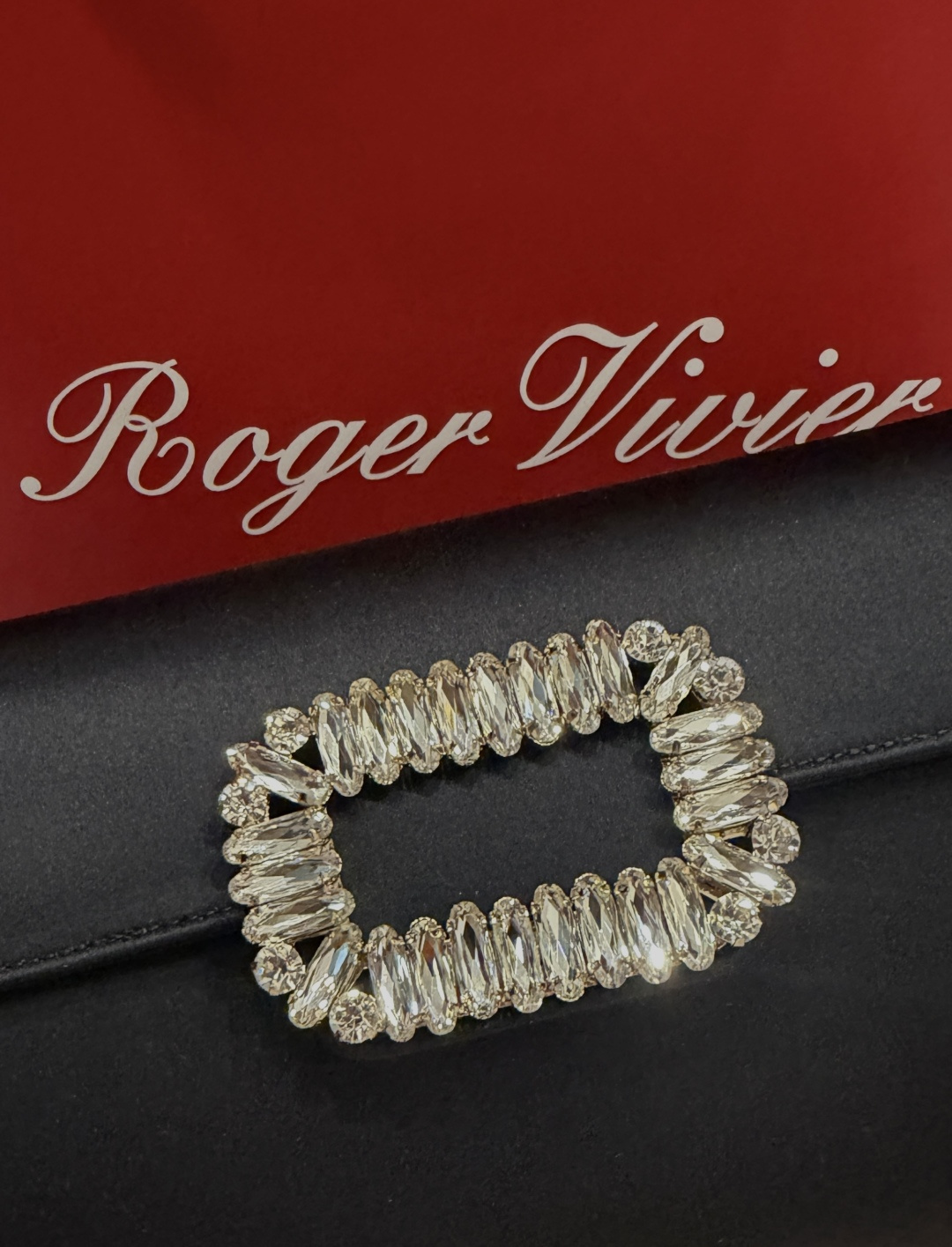 [TOP] ROGER VIVIER Diamond Bag 24-3-13 CM - Black - 711 Luxury