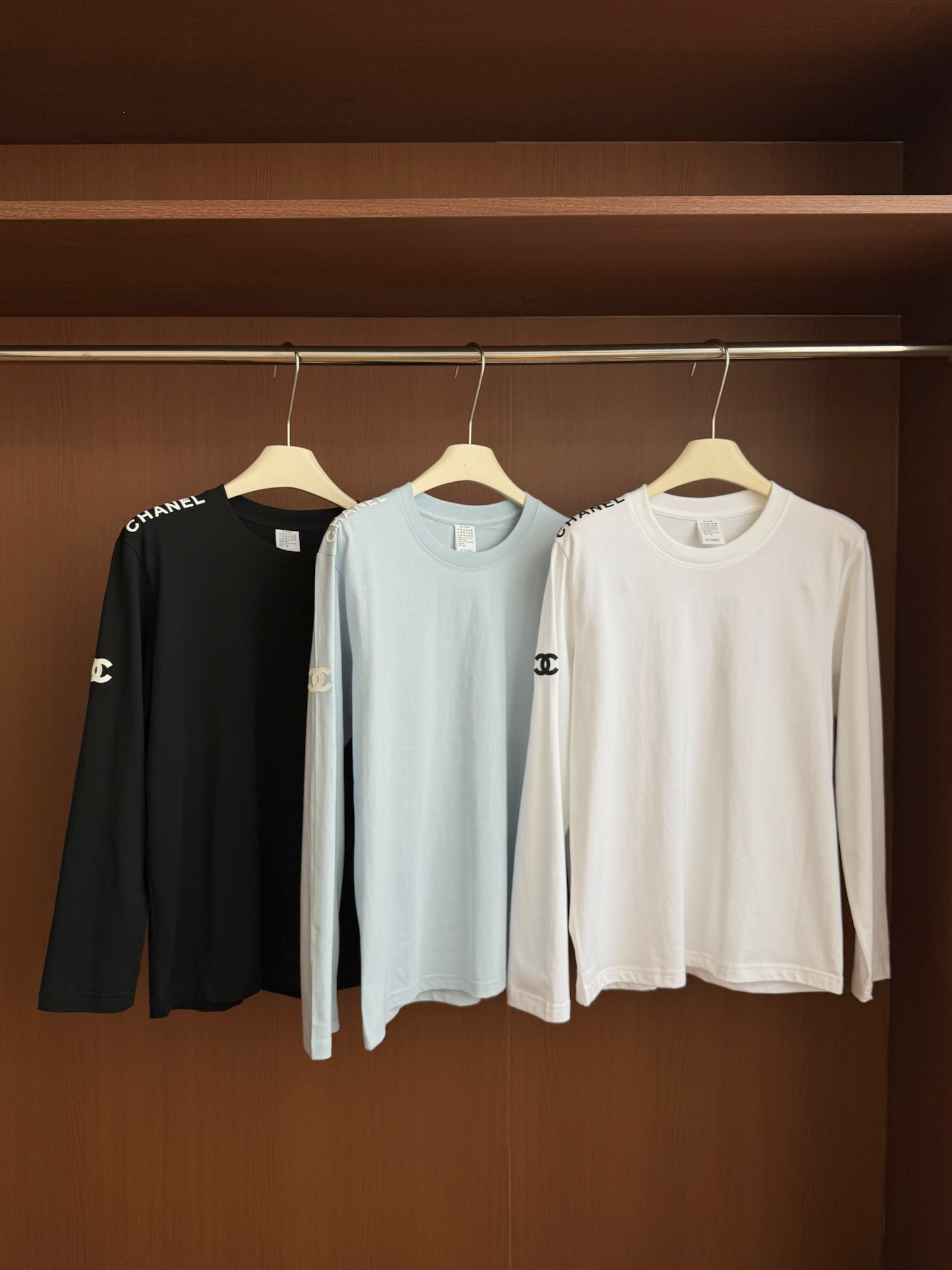 [TOP] CHANEL Long-Sleeve T-Shirt - 3 Color