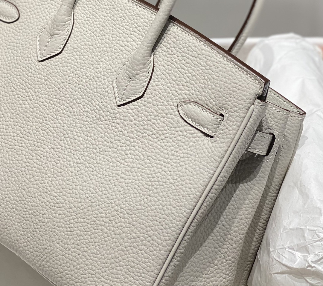 [TOP] HERMES Birkin Togo Leather 25cm - Gris Perle & GHW