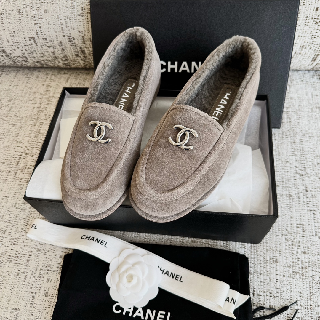Chanel Shoes Chanel Wool Loafers #325571 View 2 | Nigo Office