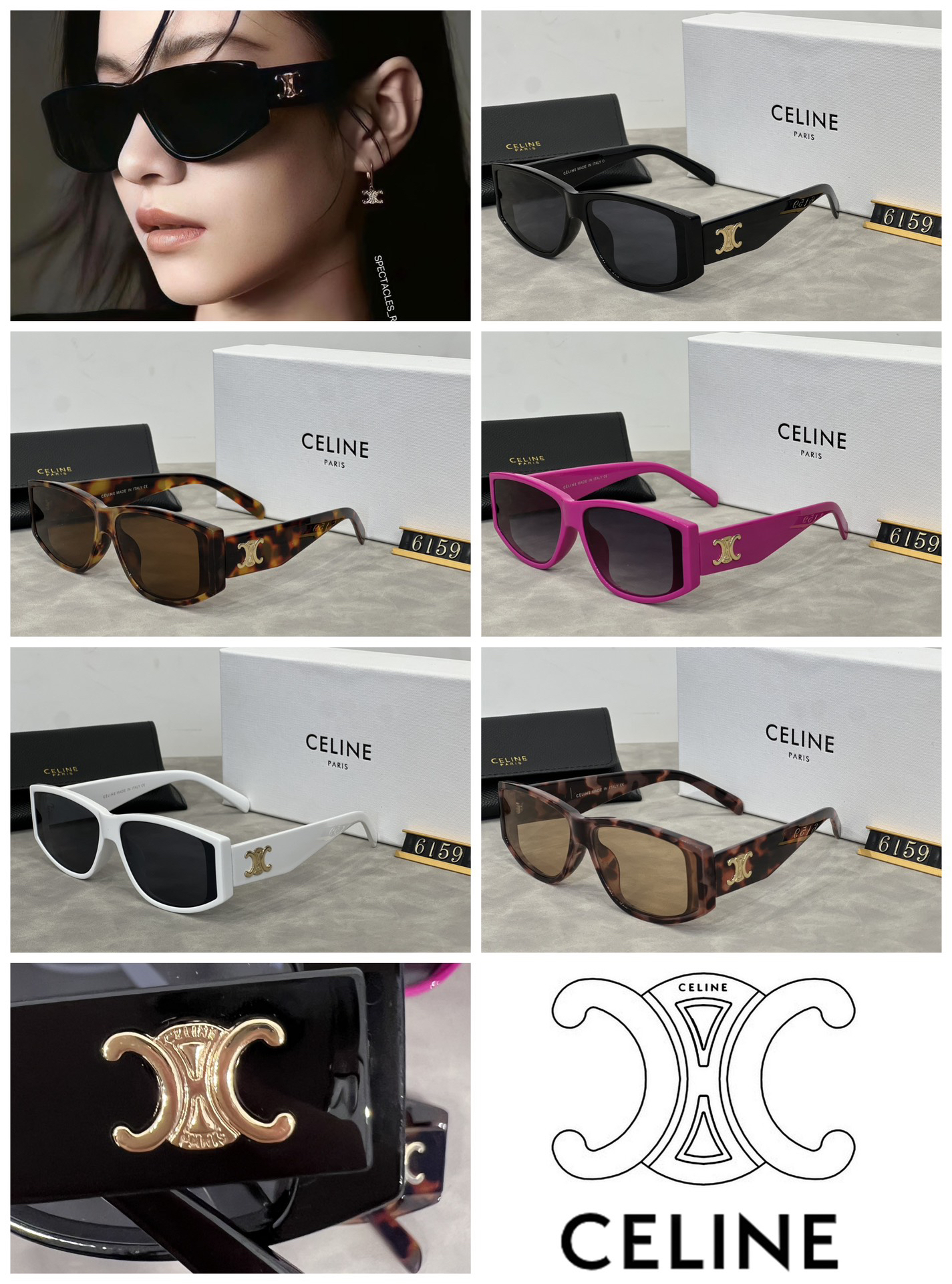[TOP] CELINE Sunglasses - 5 Colors - 711 Luxury