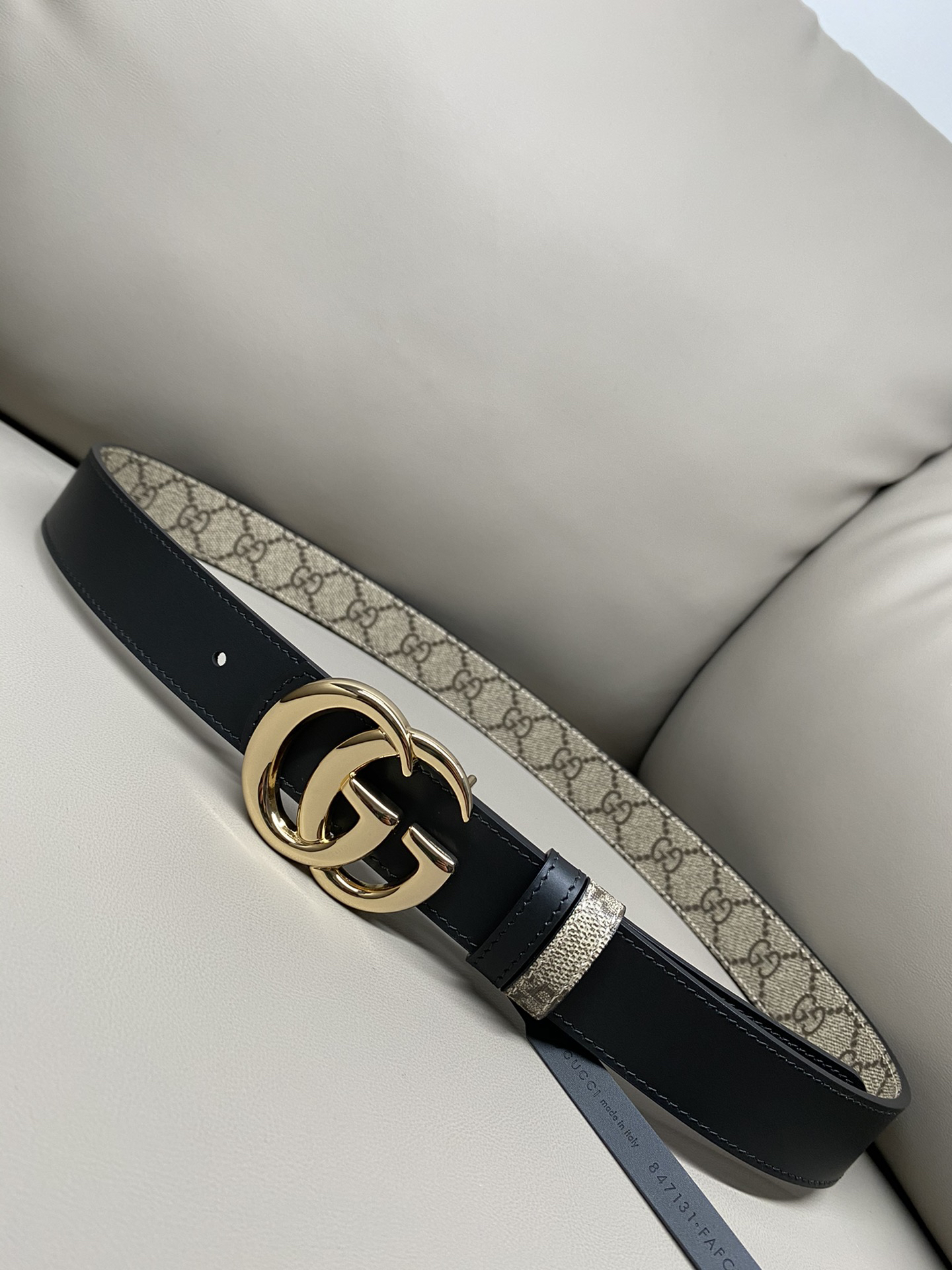 [TOP] GUCCI Belt 3 cm - Black - 711 Luxury