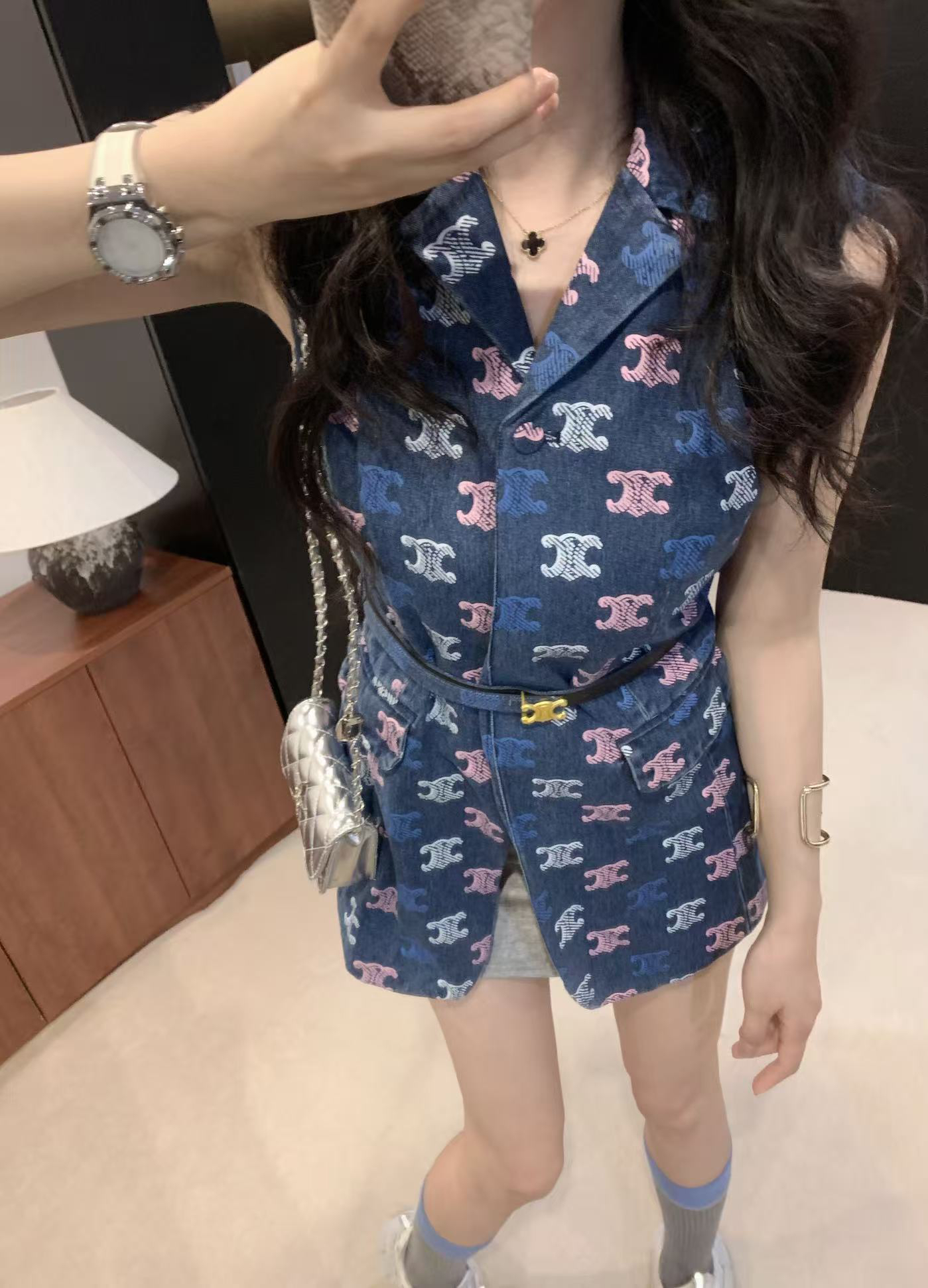 [TOP] CELINE Vest Jakcet -Blue