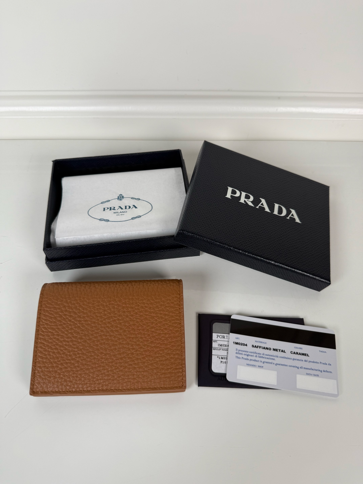 [TOP] PRADA Wallet 11.2 x 9.5cm - Brown - 711 Luxury