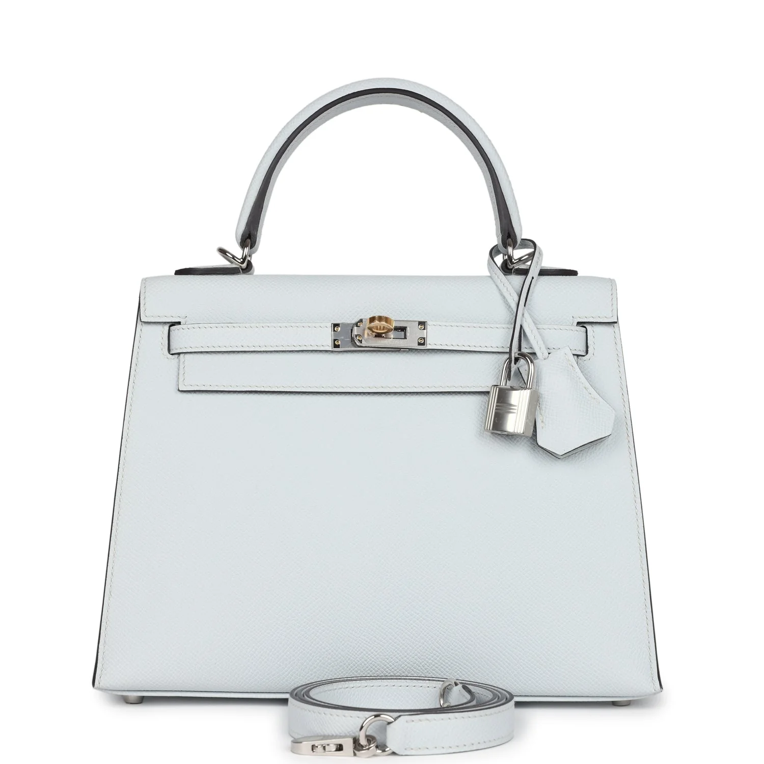 Hermes Kelly Sellier  Gris Platine Epsom Electrum Hardware