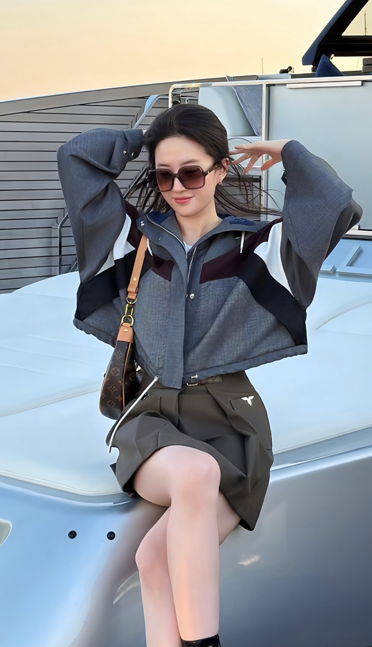 Louis Vuitton Clothing LOUIS VUITTON Monogram Accent Mini Skirt View 2 | Nigo Office