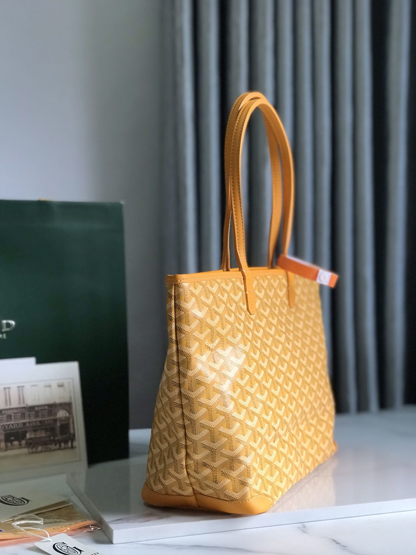 [TOP] Goyard Artois Bag 41-30x23.5x13cm - Yellow - 711 Luxury