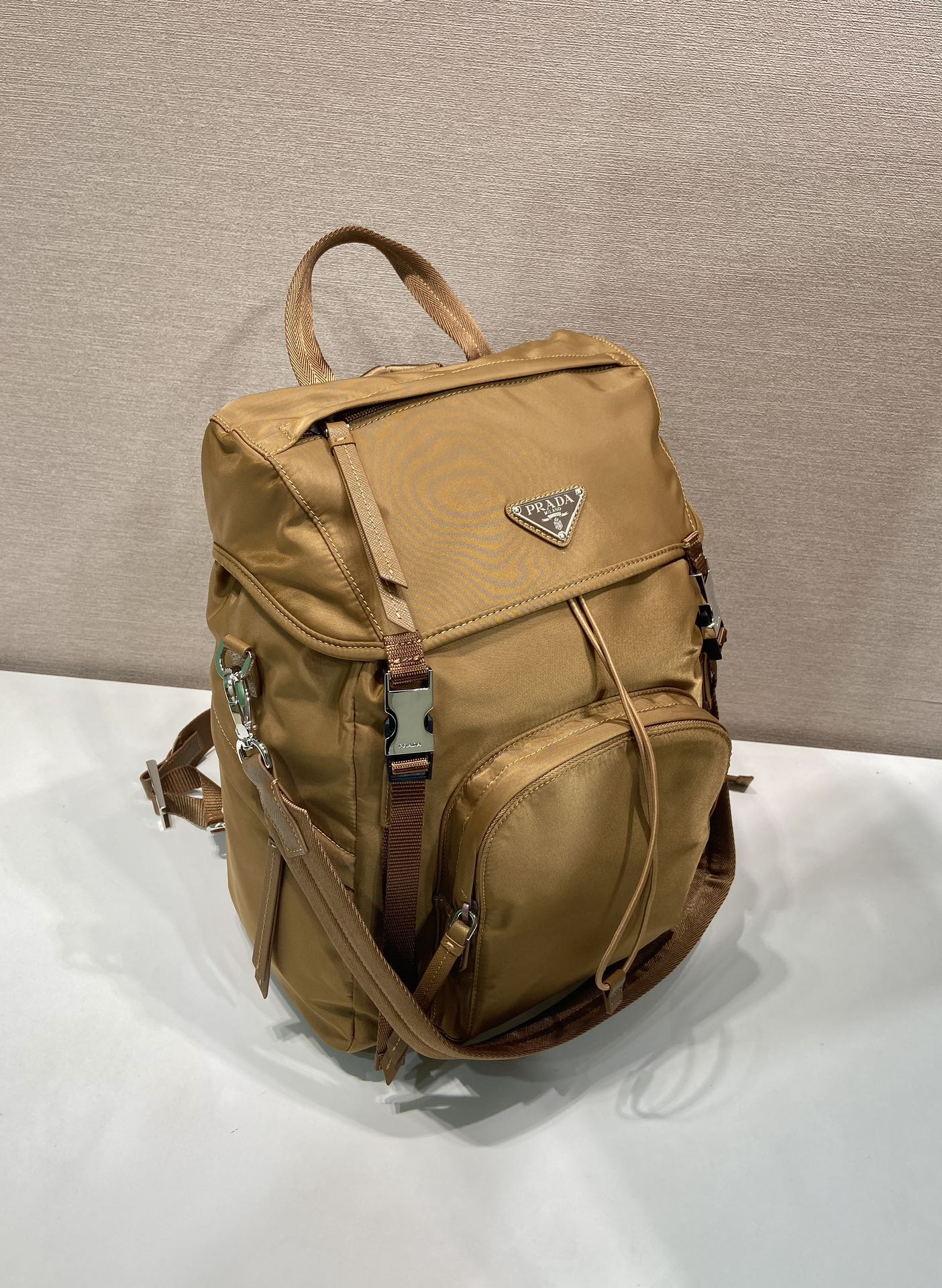 [TOP] PRADA Re-Nylon Backpack 25x34.5x15.5cm - Brown - 711 Luxury