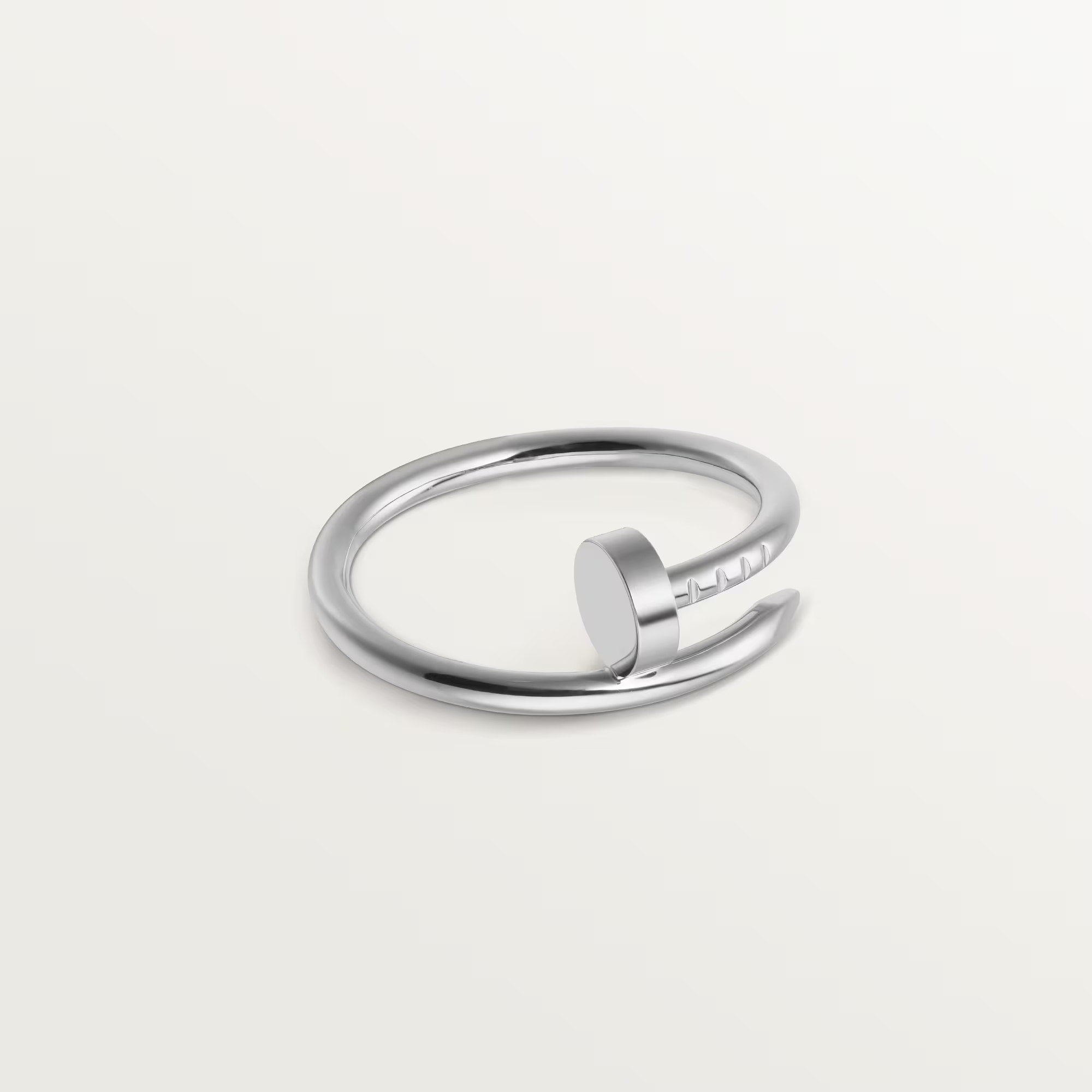 Carty Nails Solo Trace Ring ,White Gold ,Small Model
