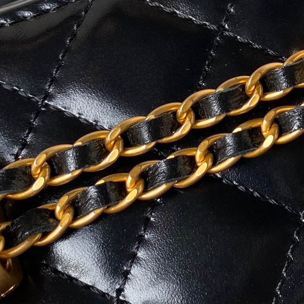 [TOP] CHANEL Mini Vanity Case Perfect Fit Bag 11x8.5x7cm - Black - 711 Luxury
