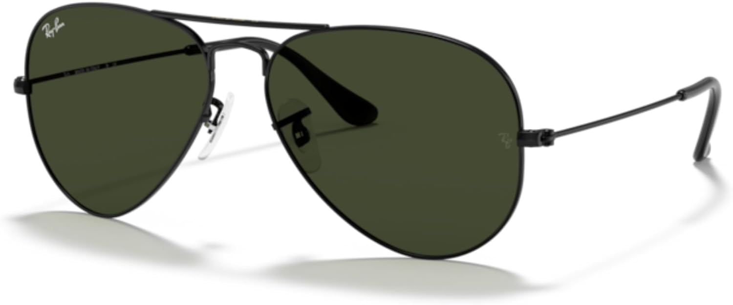 Ray-Ban RB3025 Metal Aviator Sunglasses For Men For Women +BUNDLE with ACCESSORY EYEWEAR KIT